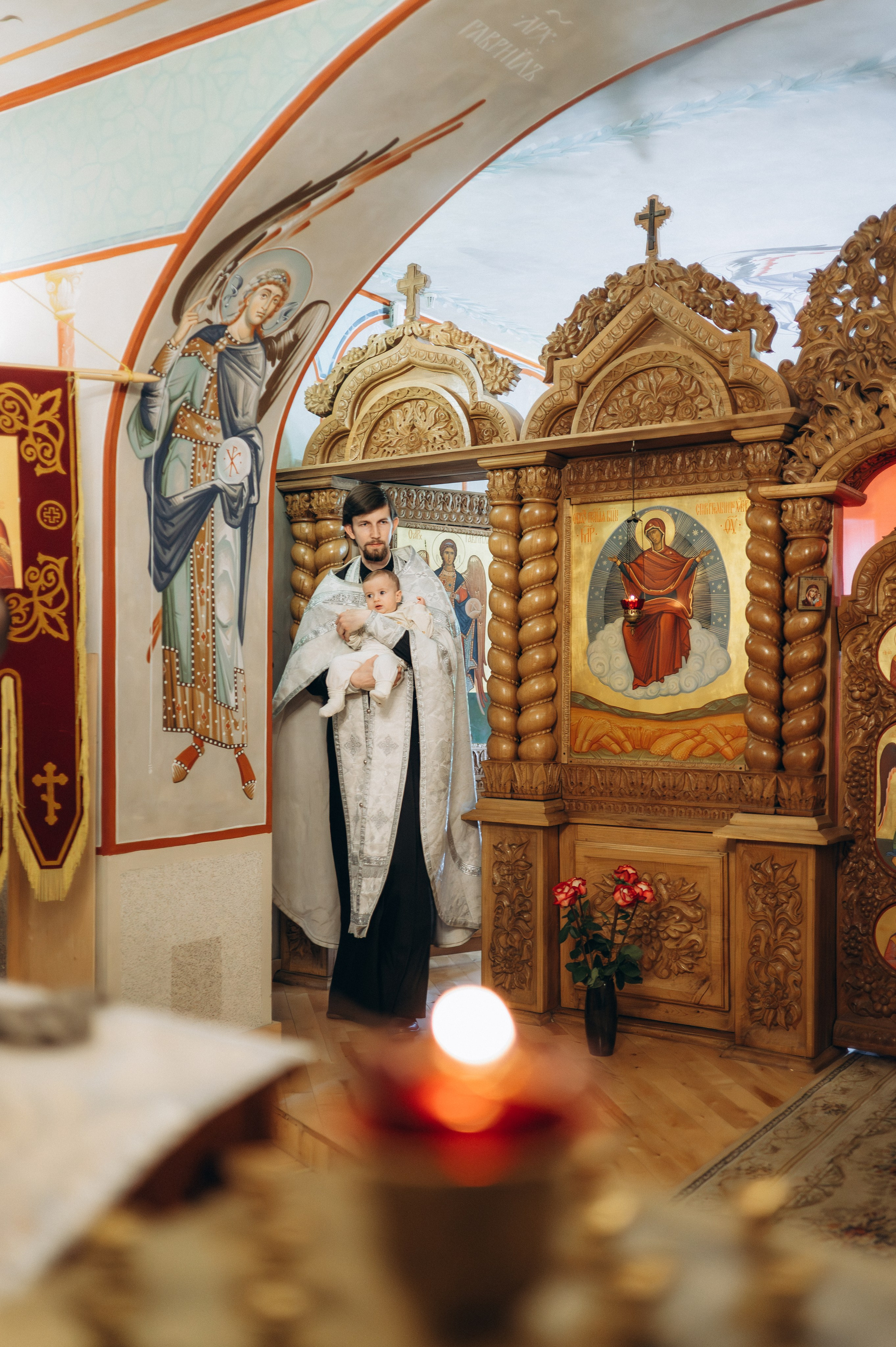 Крещение Марка (Храм Софии Слуцкой). Семейный фотограф в Минске Дарья Дреко