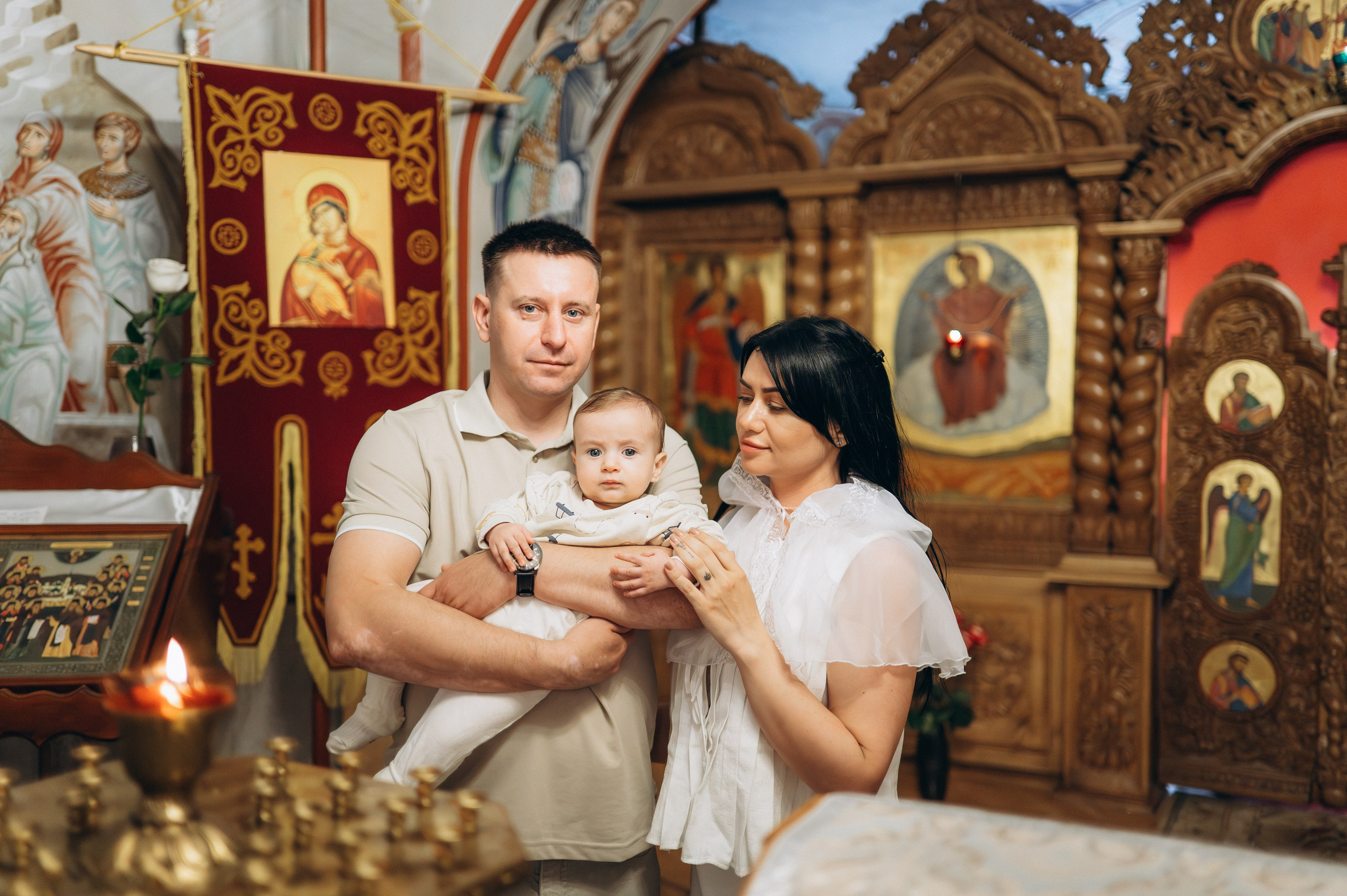 Крещение Марка (Храм Софии Слуцкой). Семейный фотограф в Минске Дарья Дреко