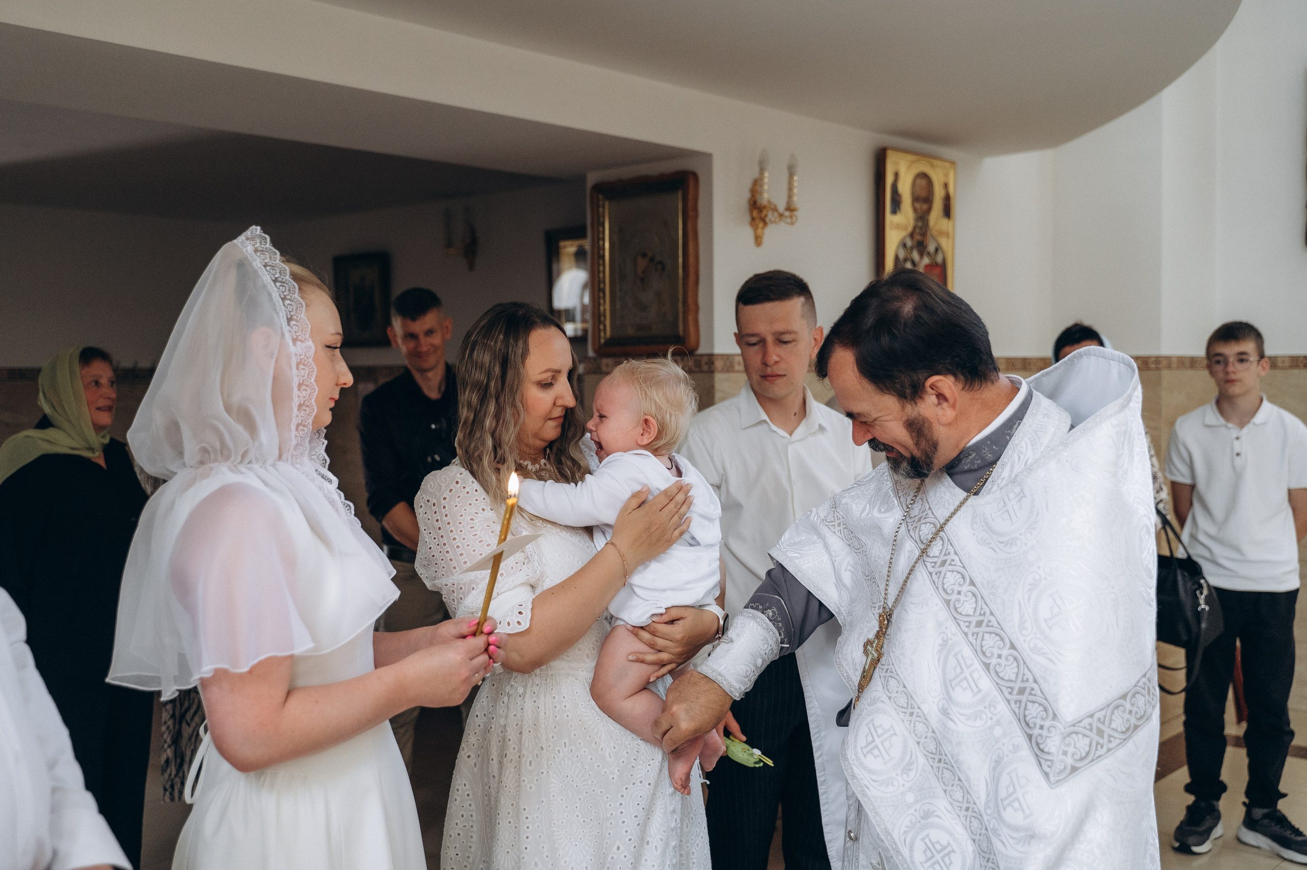 Крещение Станислава (Храм Луки Крымского). Семейный фотограф в Минске Дарья Дреко