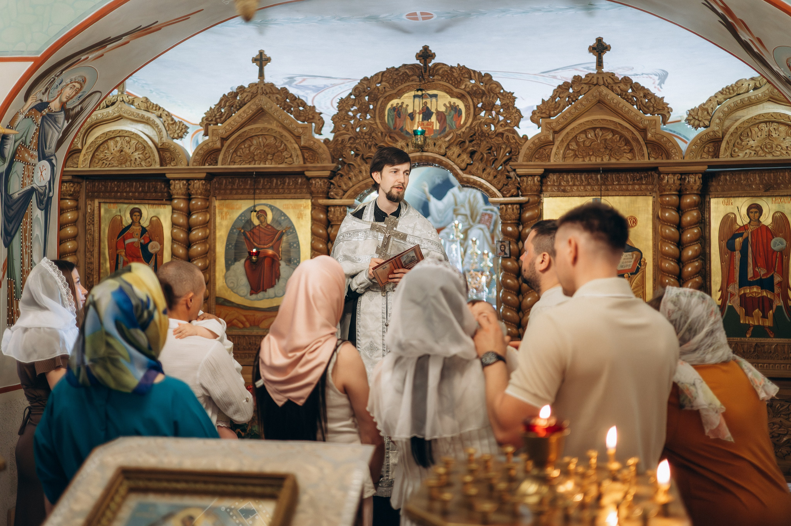 Крещение Марка (Храм Софии Слуцкой). Семейный фотограф в Минске Дарья Дреко