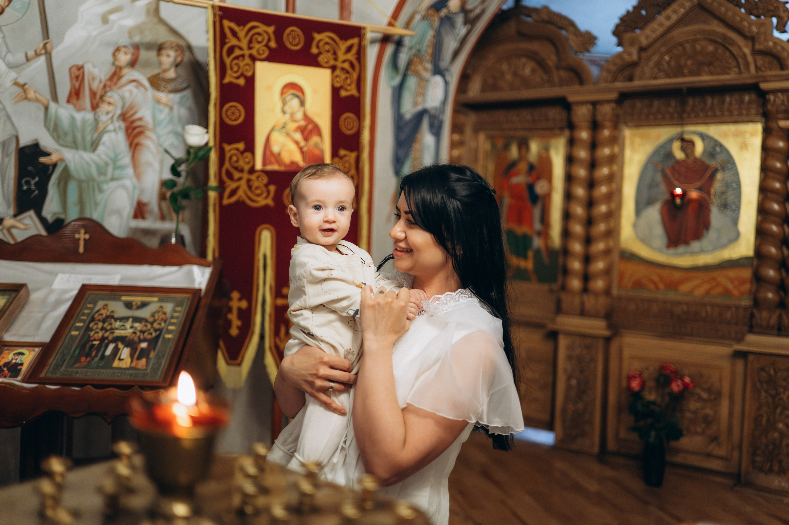 Крещение Марка (Храм Софии Слуцкой). Семейный фотограф в Минске Дарья Дреко
