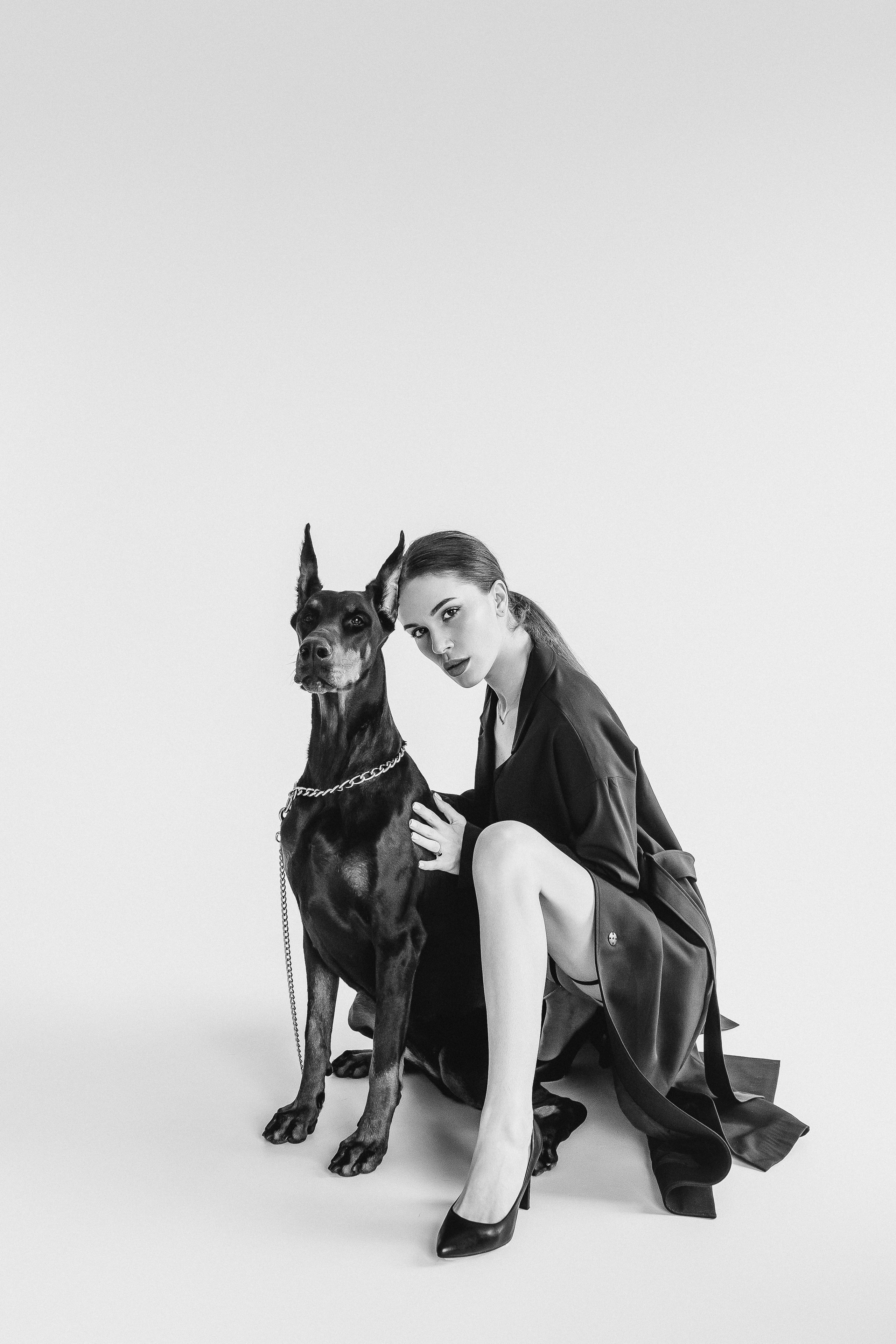 Наталья и доберман. Семейный и женский фотограф в Ростове-на-Дону Екатерина Фитисова