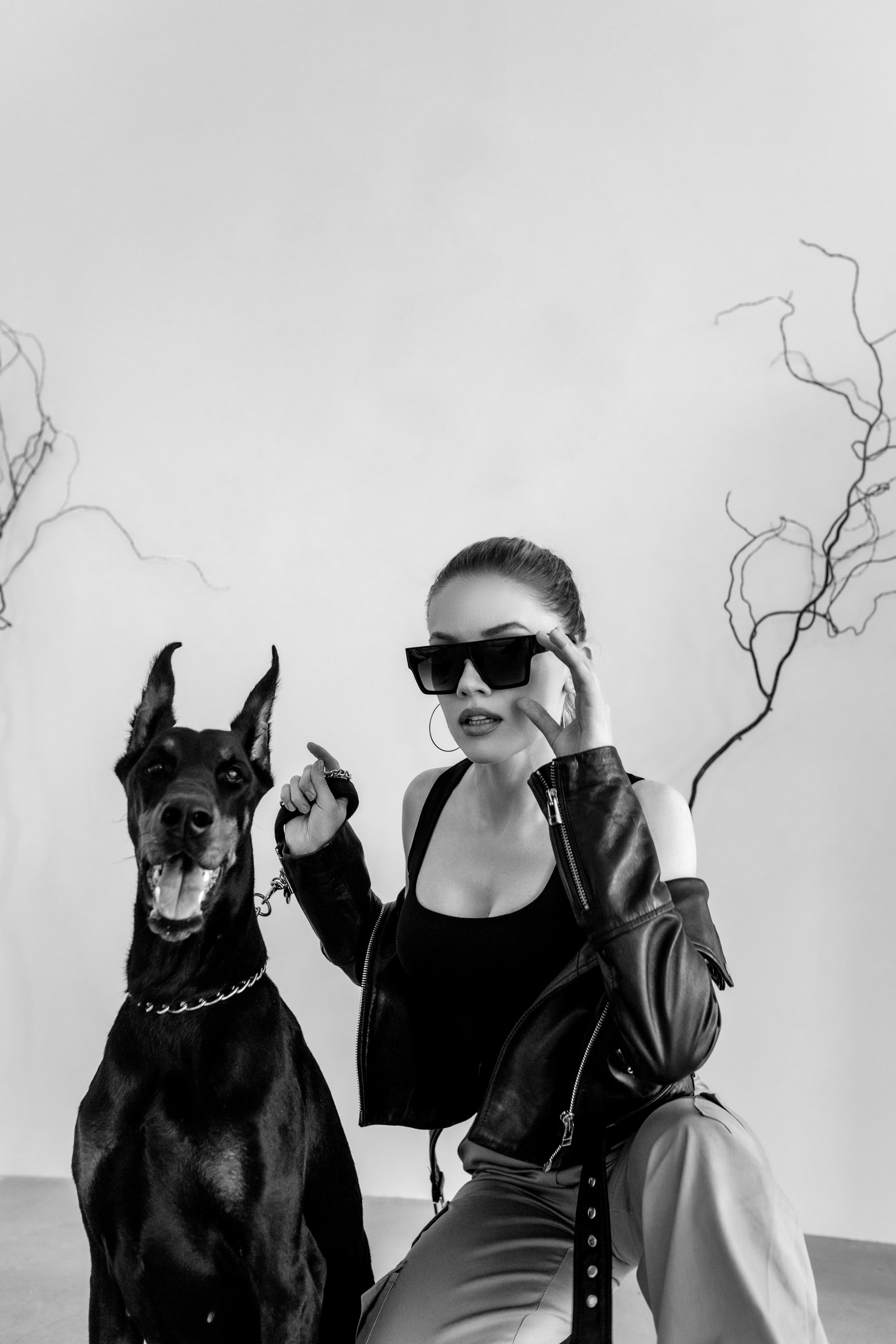 Валя и доберман. Семейный и женский фотограф в Ростове-на-Дону Екатерина Фитисова