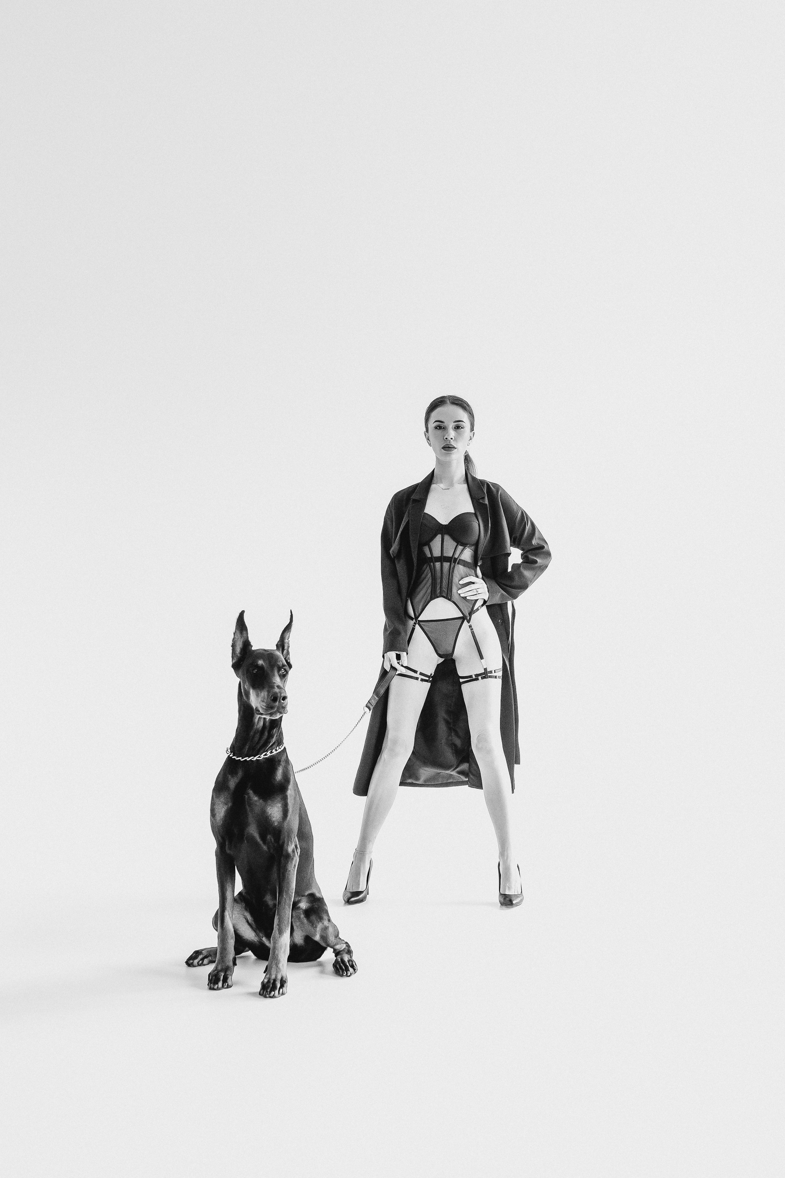 Наталья и доберман. Семейный и женский фотограф в Ростове-на-Дону Екатерина Фитисова