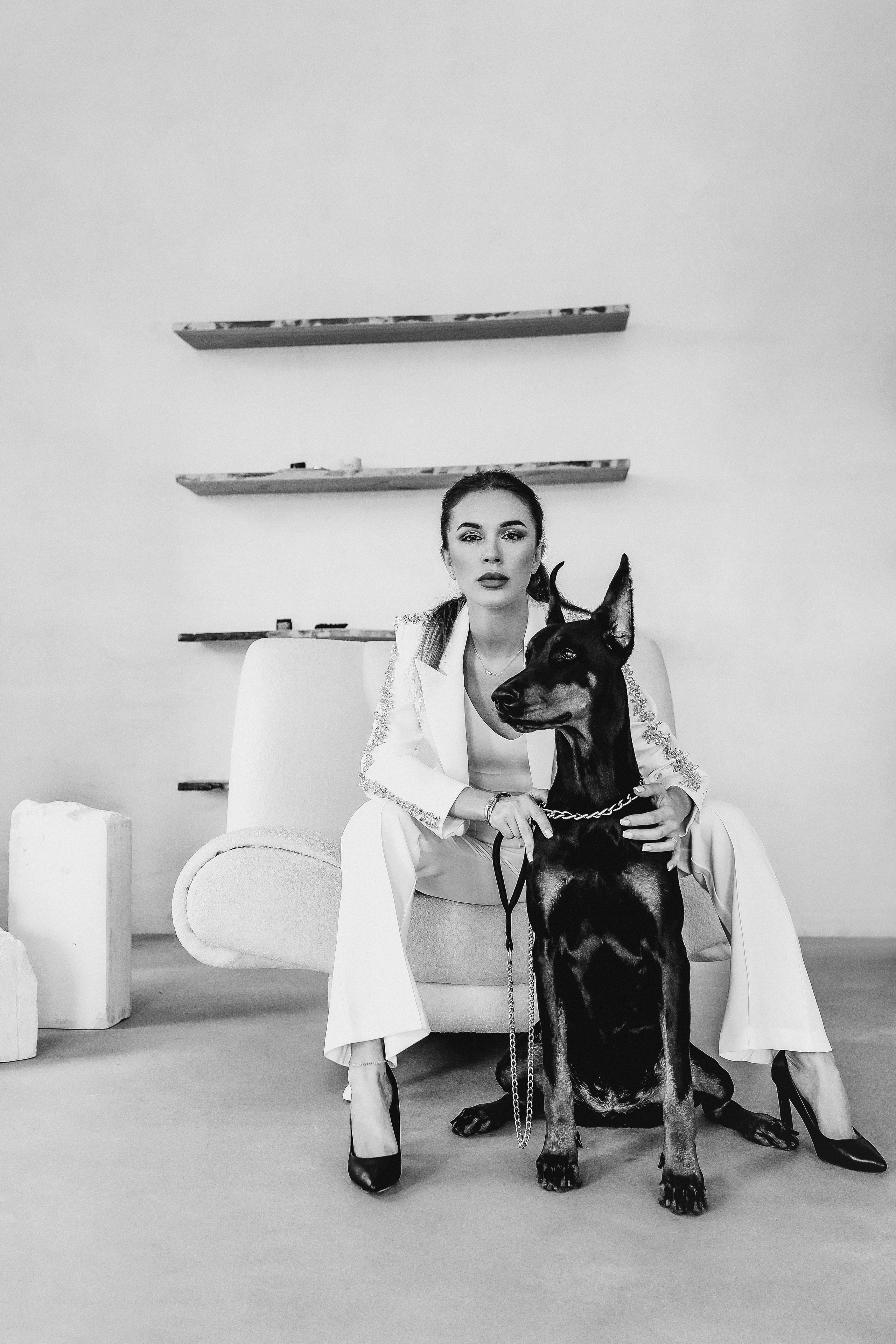 Наталья и доберман. Семейный и женский фотограф в Ростове-на-Дону Екатерина Фитисова