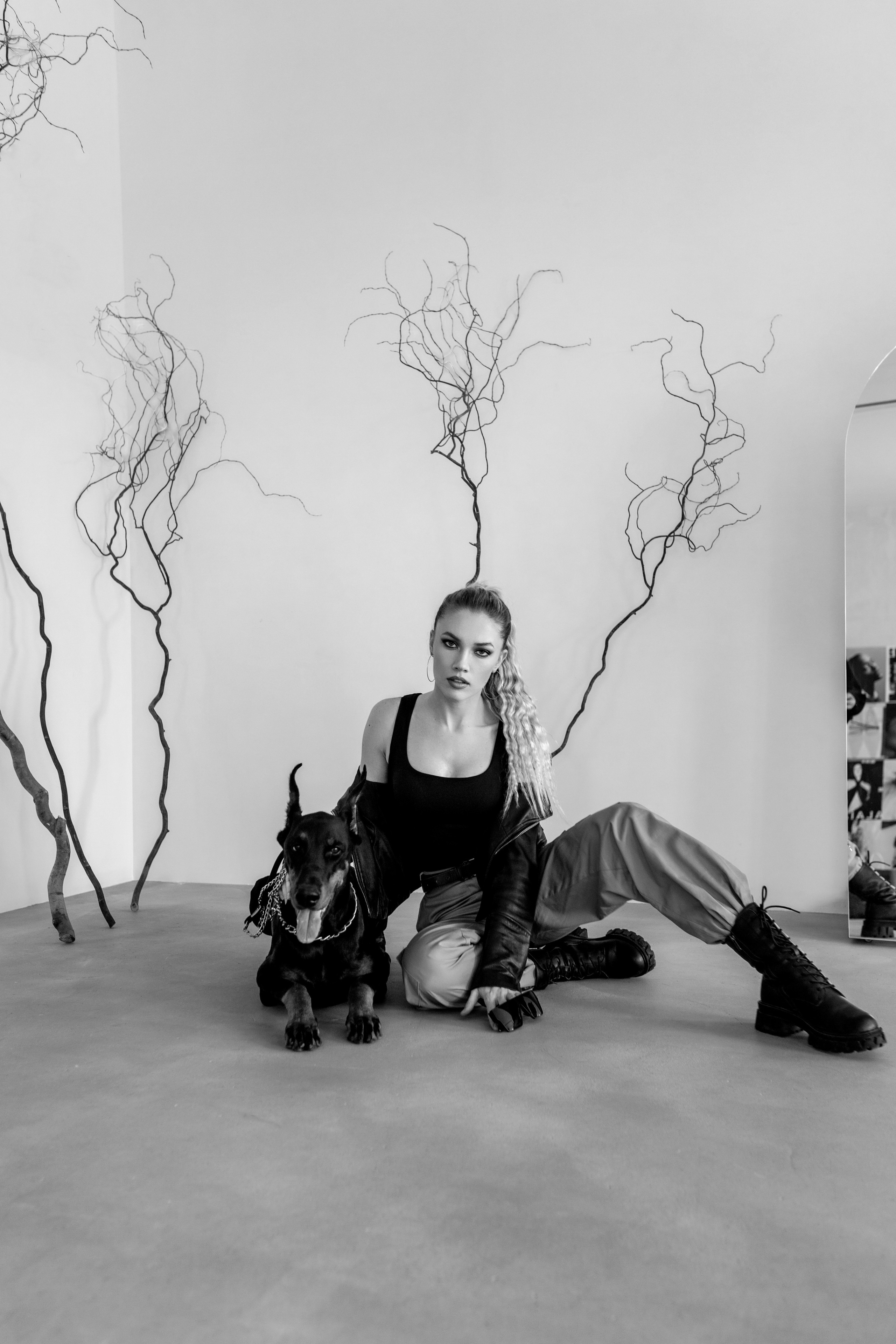 Валя и доберман. Семейный и женский фотограф в Ростове-на-Дону Екатерина Фитисова