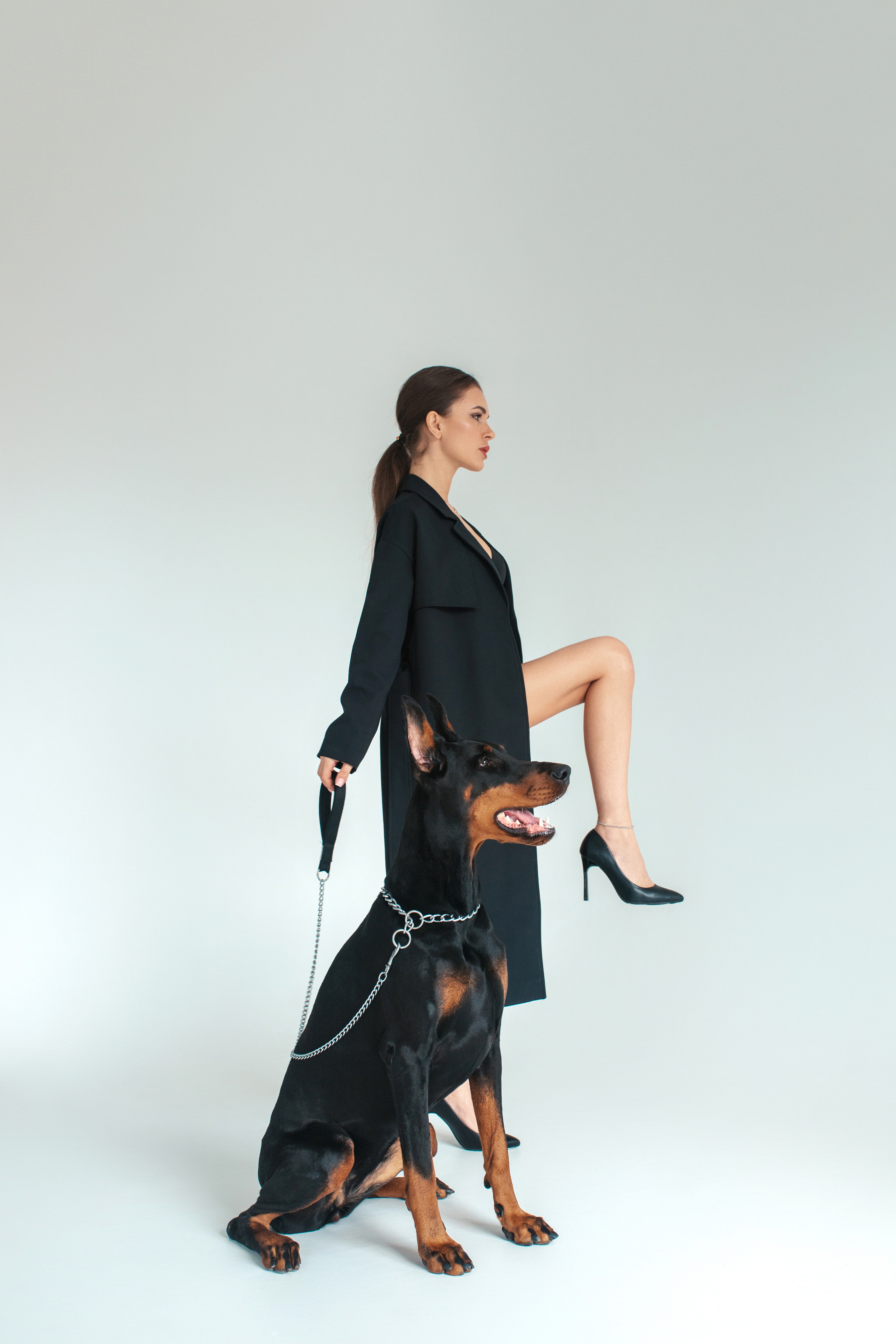 Наталья и доберман. Семейный и женский фотограф в Ростове-на-Дону Екатерина Фитисова