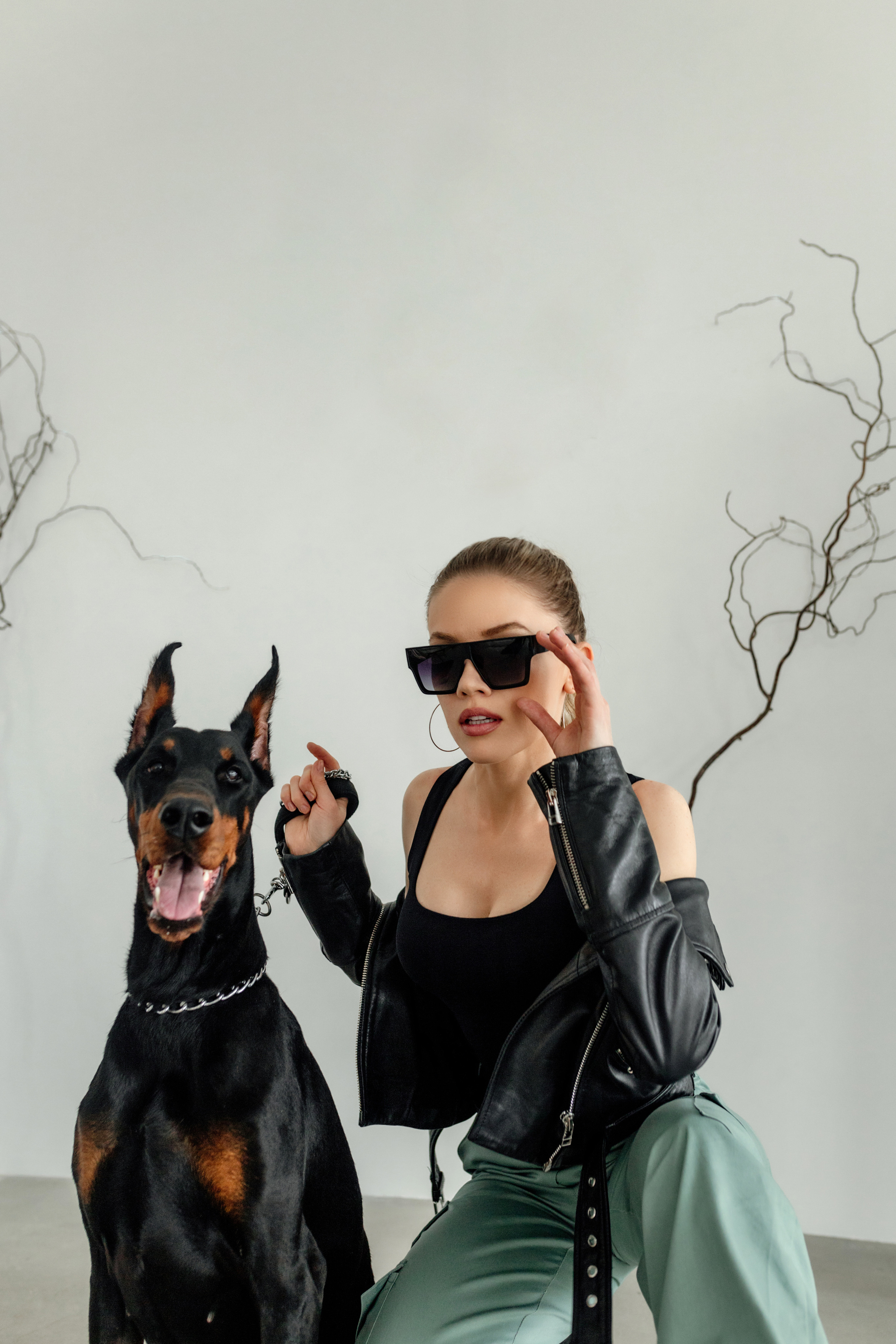 Валя и доберман. Семейный и женский фотограф в Ростове-на-Дону Екатерина Фитисова
