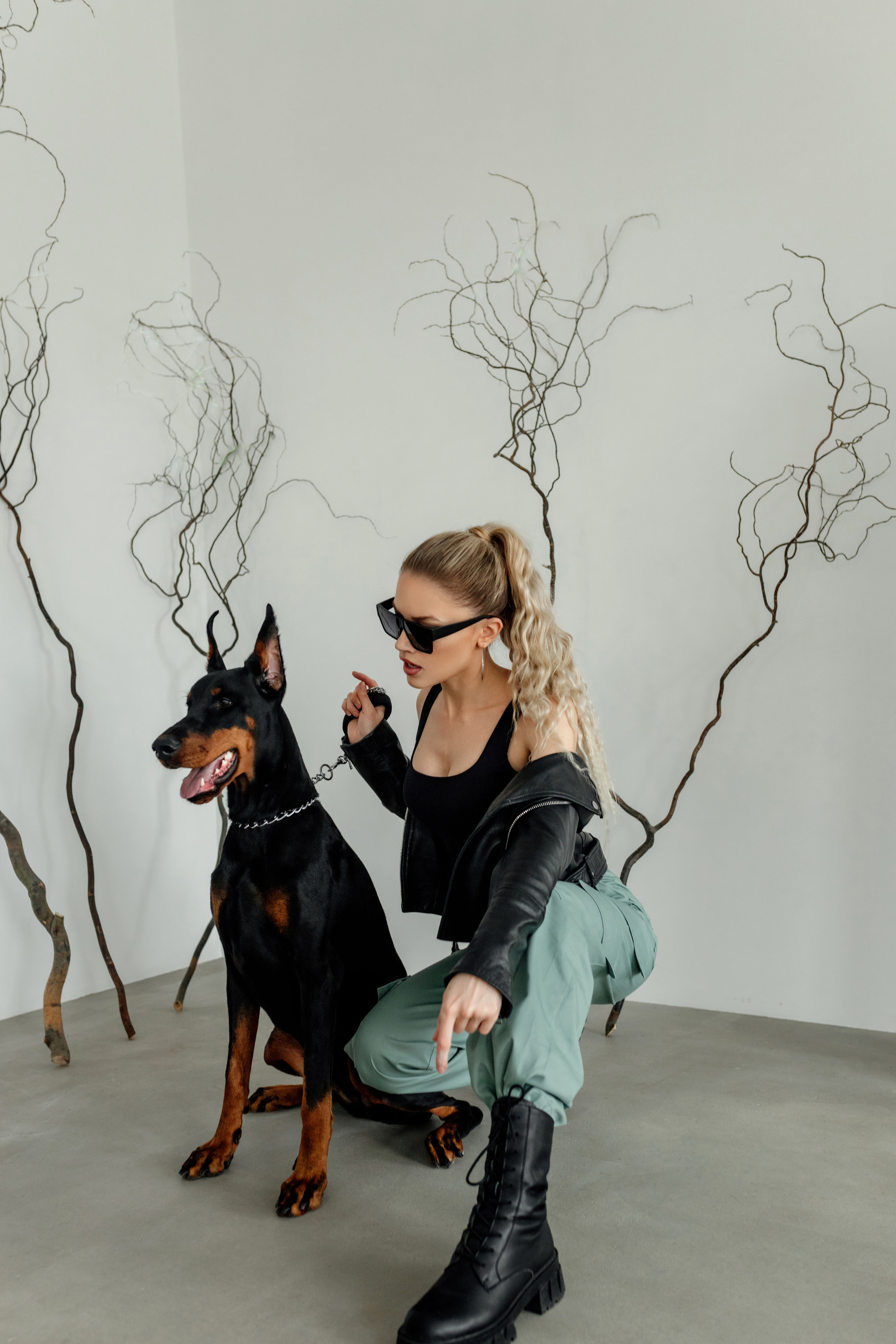 Валя и доберман. Семейный и женский фотограф в Ростове-на-Дону Екатерина Фитисова