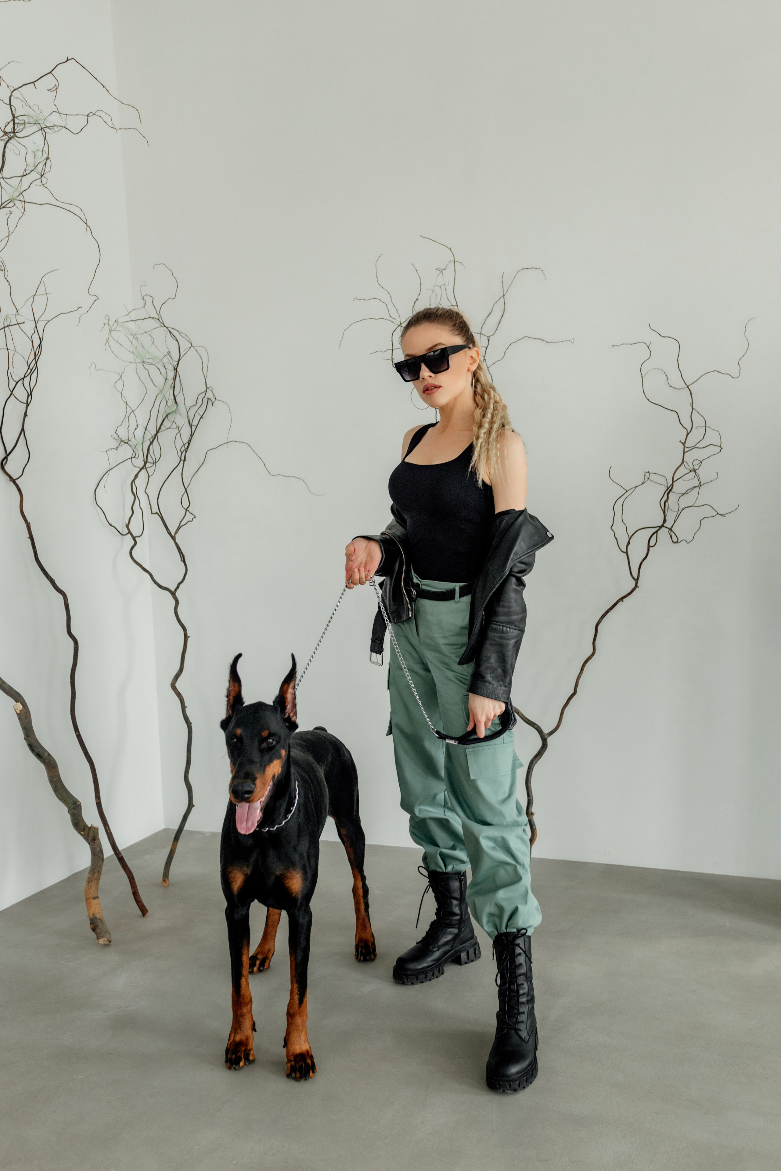 Валя и доберман. Семейный и женский фотограф в Ростове-на-Дону Екатерина Фитисова