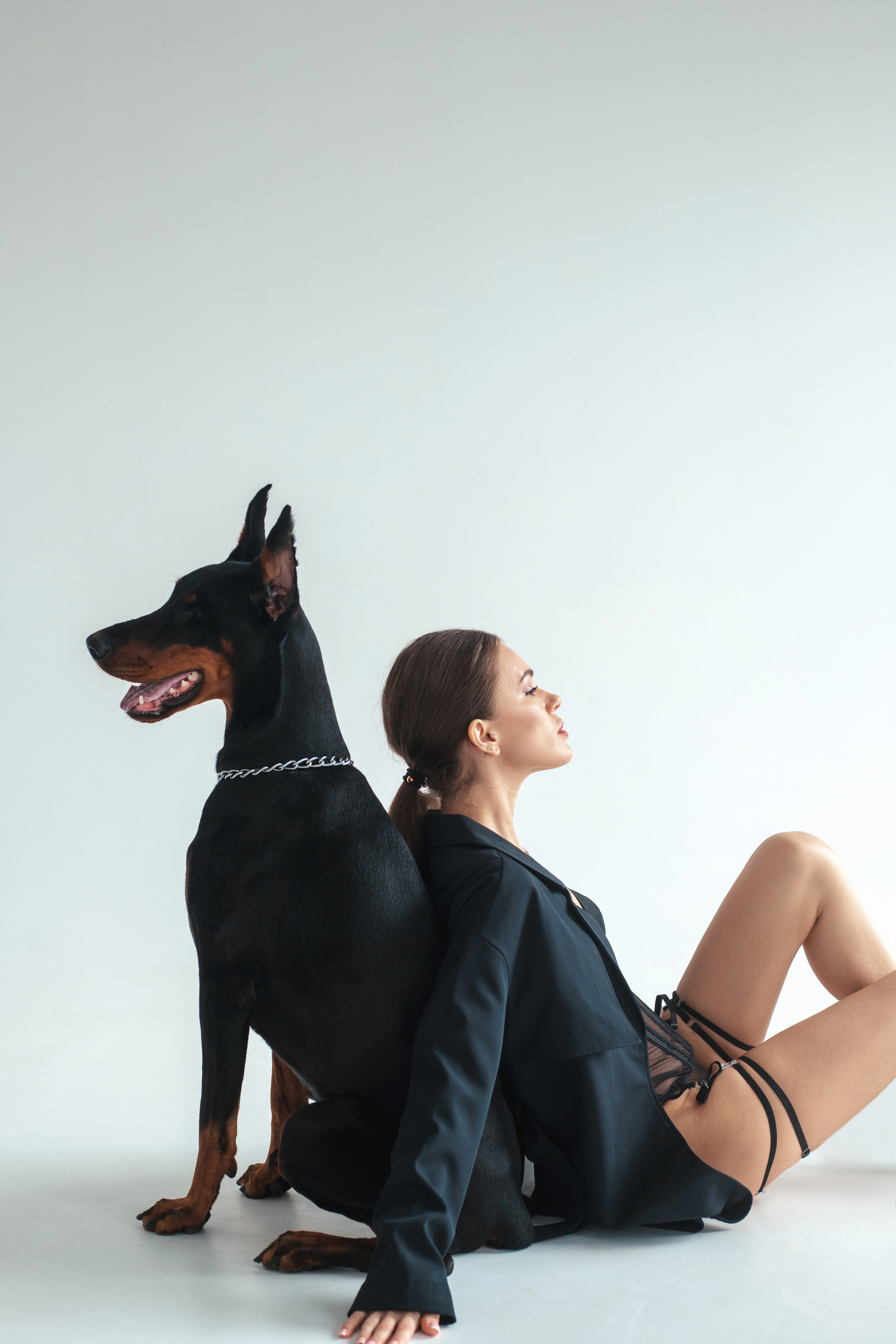 Наталья и доберман. Семейный и женский фотограф в Ростове-на-Дону Екатерина Фитисова