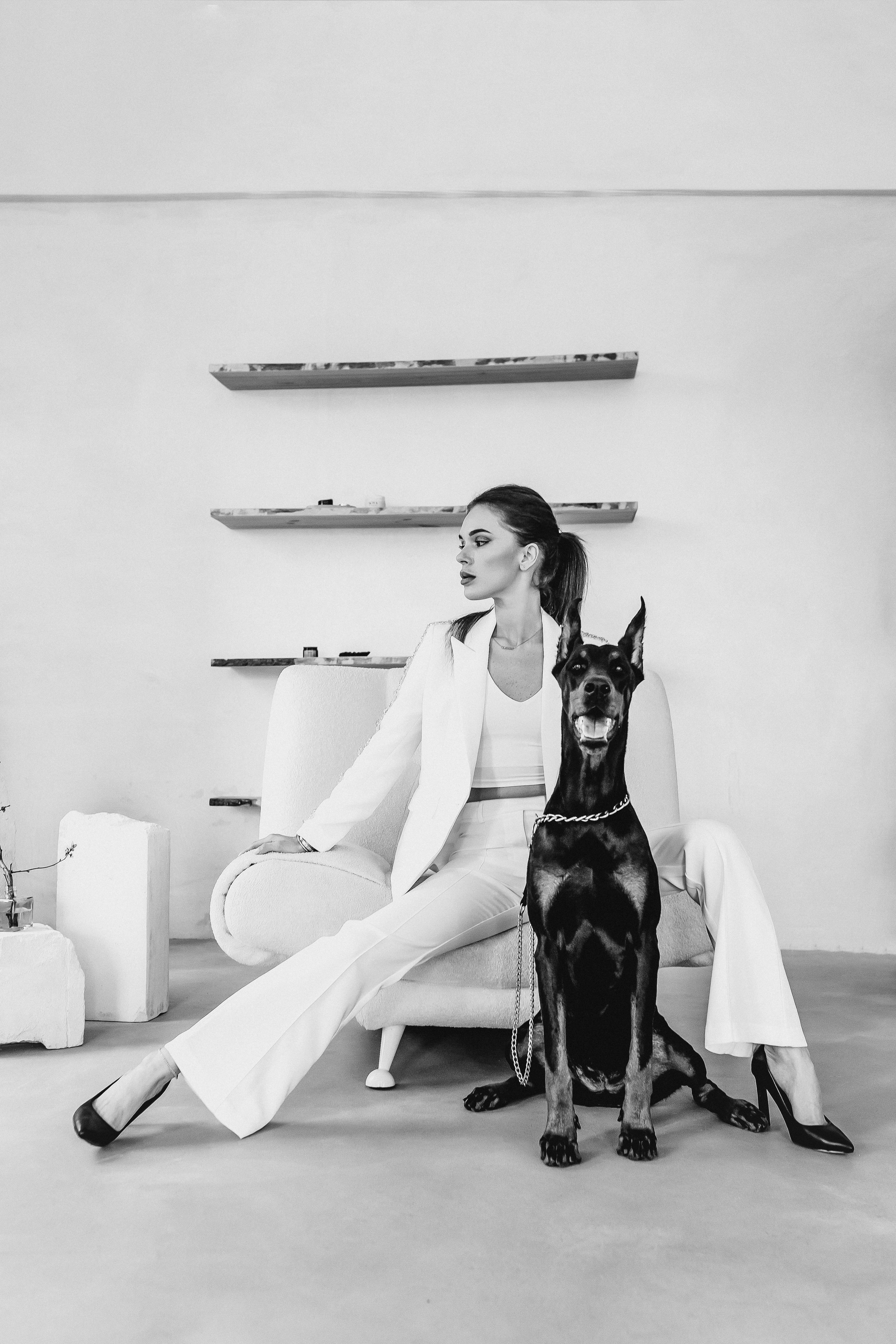 Наталья и доберман. Семейный и женский фотограф в Ростове-на-Дону Екатерина Фитисова