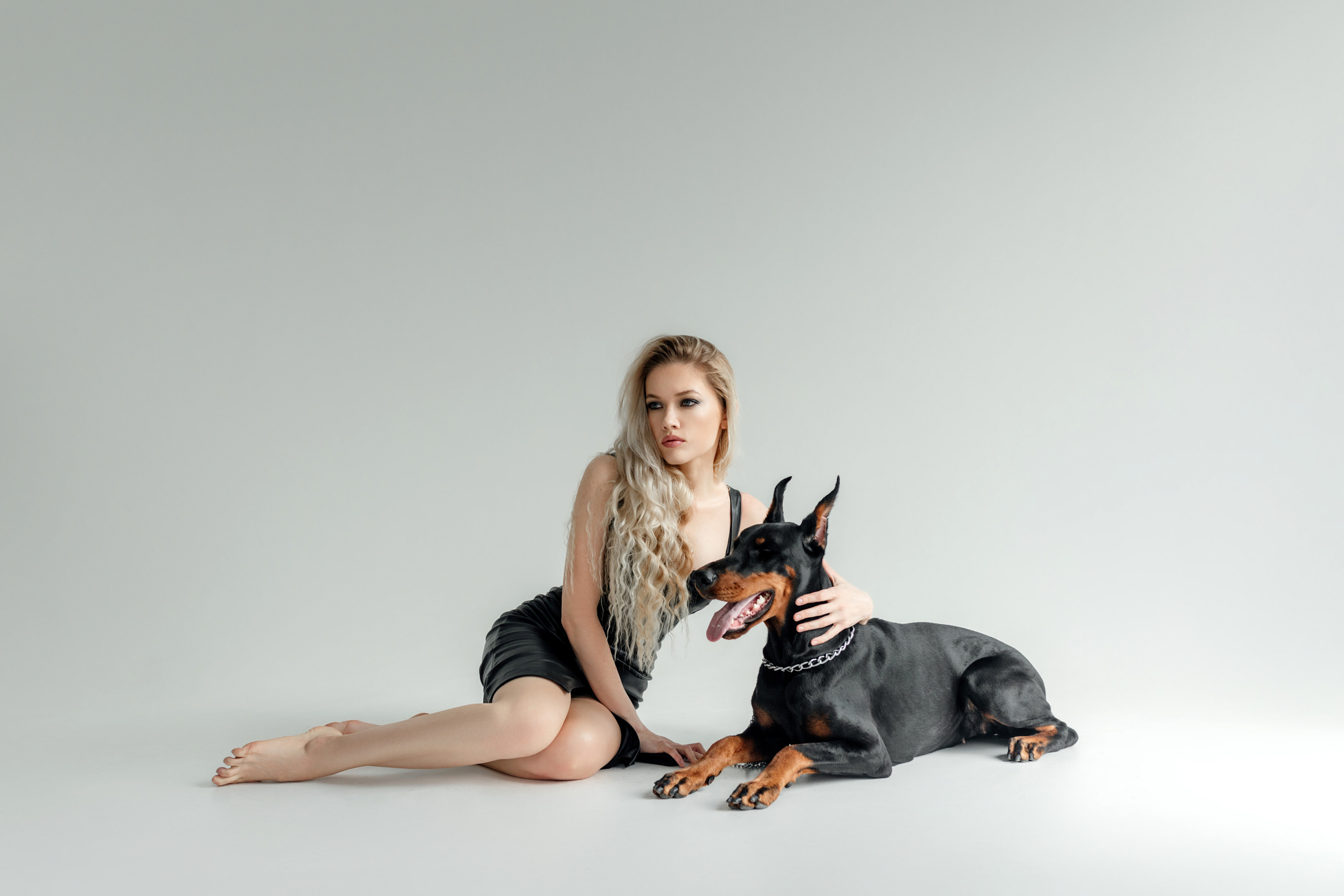 Валя и доберман. Семейный и женский фотограф в Ростове-на-Дону Екатерина Фитисова