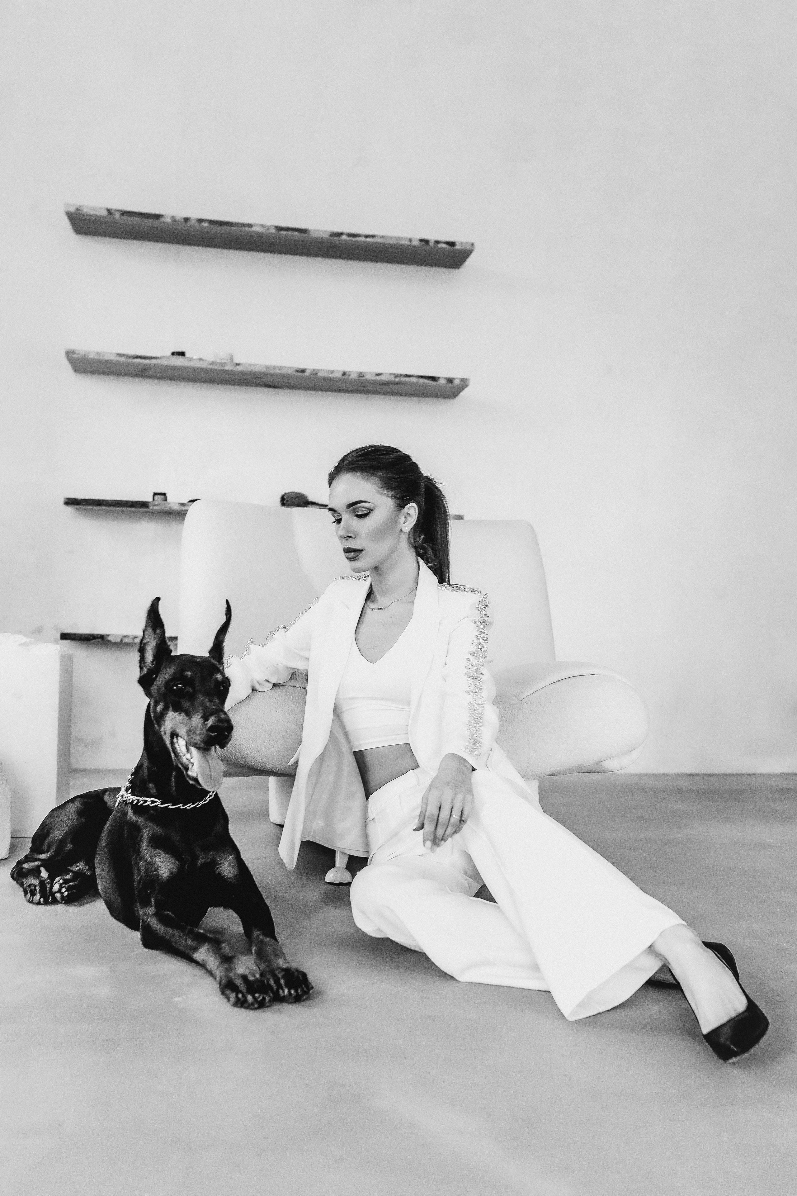 Наталья и доберман. Семейный и женский фотограф в Ростове-на-Дону Екатерина Фитисова