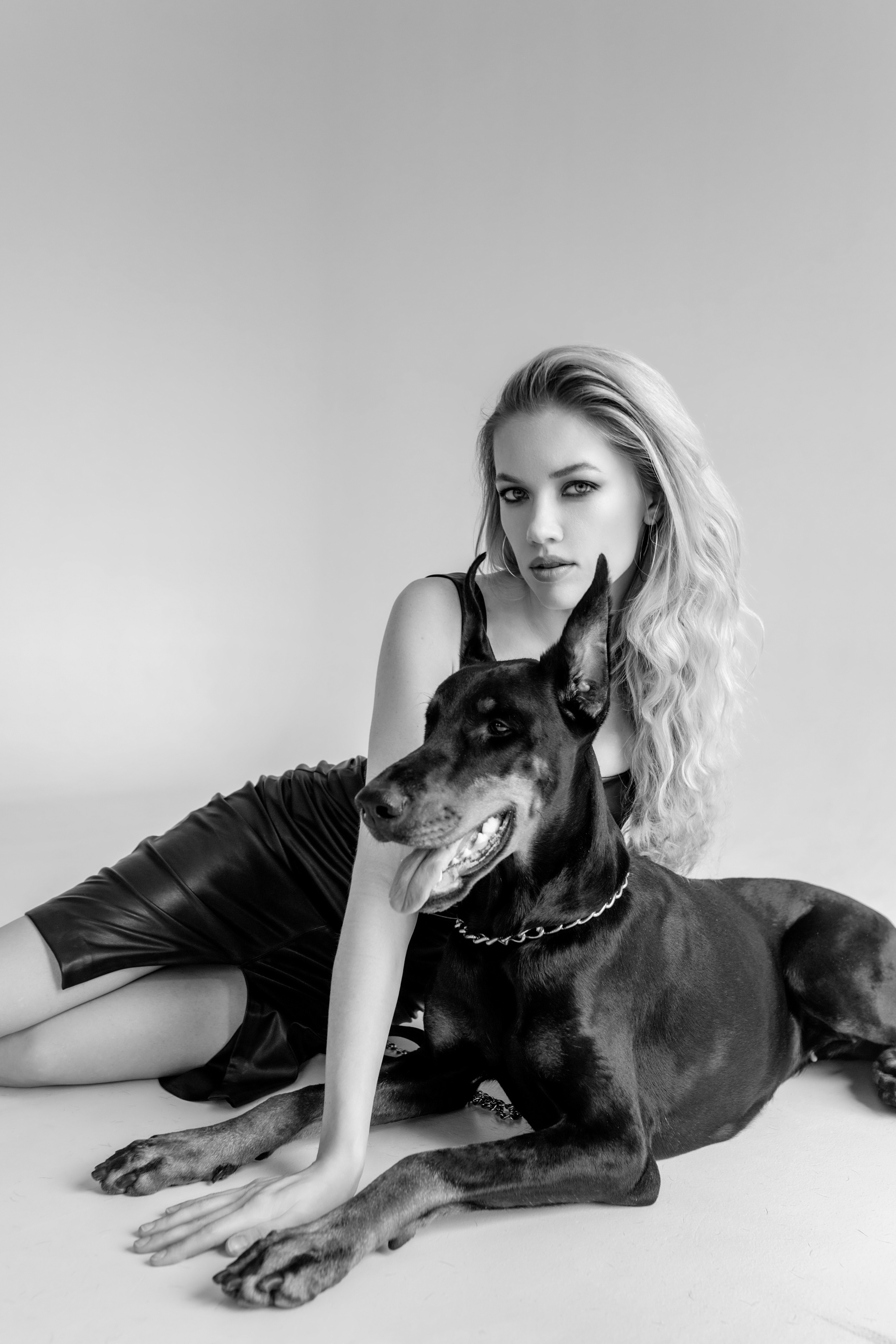 Валя и доберман. Семейный и женский фотограф в Ростове-на-Дону Екатерина Фитисова