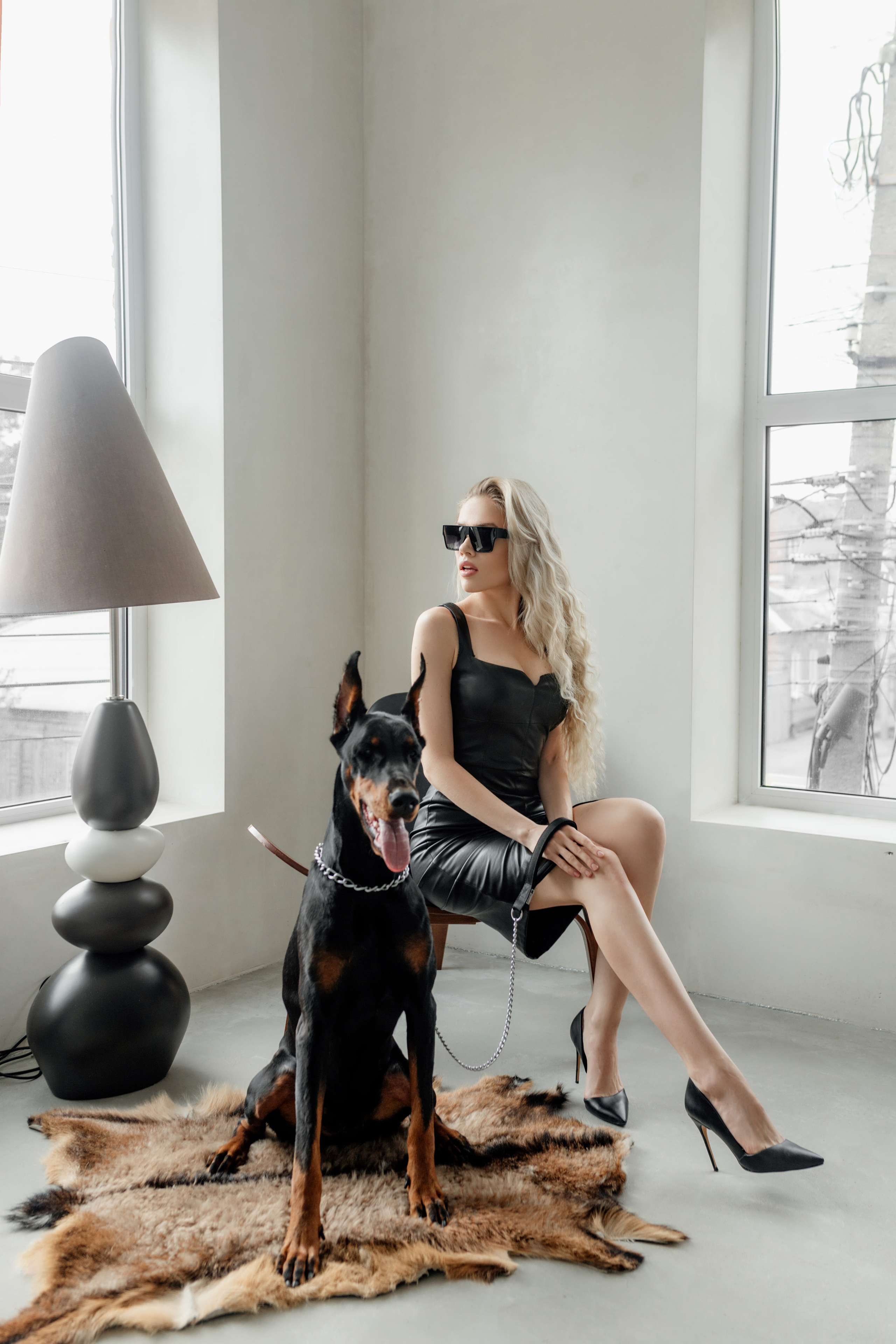 Валя и доберман. Семейный и женский фотограф в Ростове-на-Дону Екатерина Фитисова