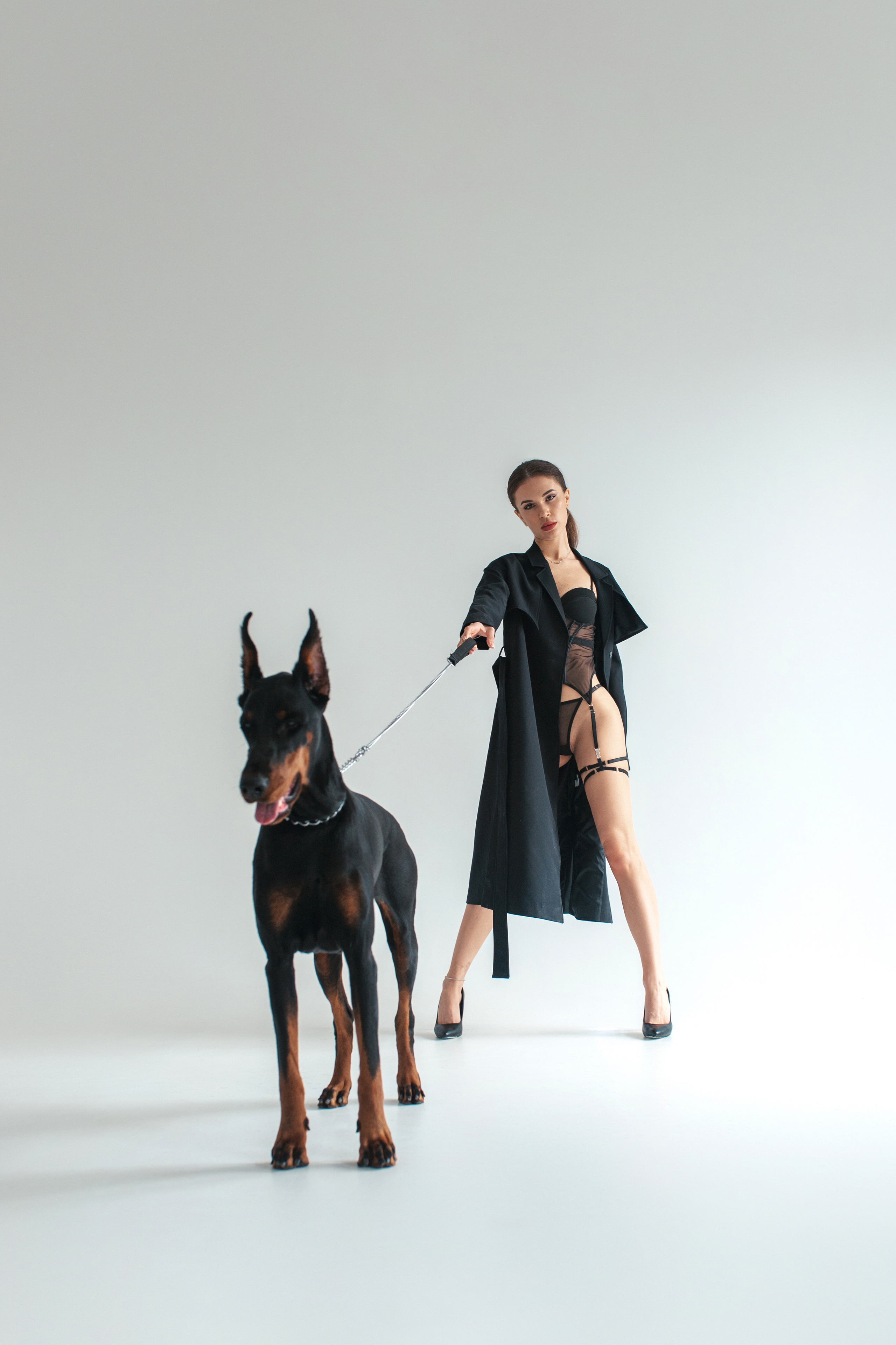 Наталья и доберман. Семейный и женский фотограф в Ростове-на-Дону Екатерина Фитисова
