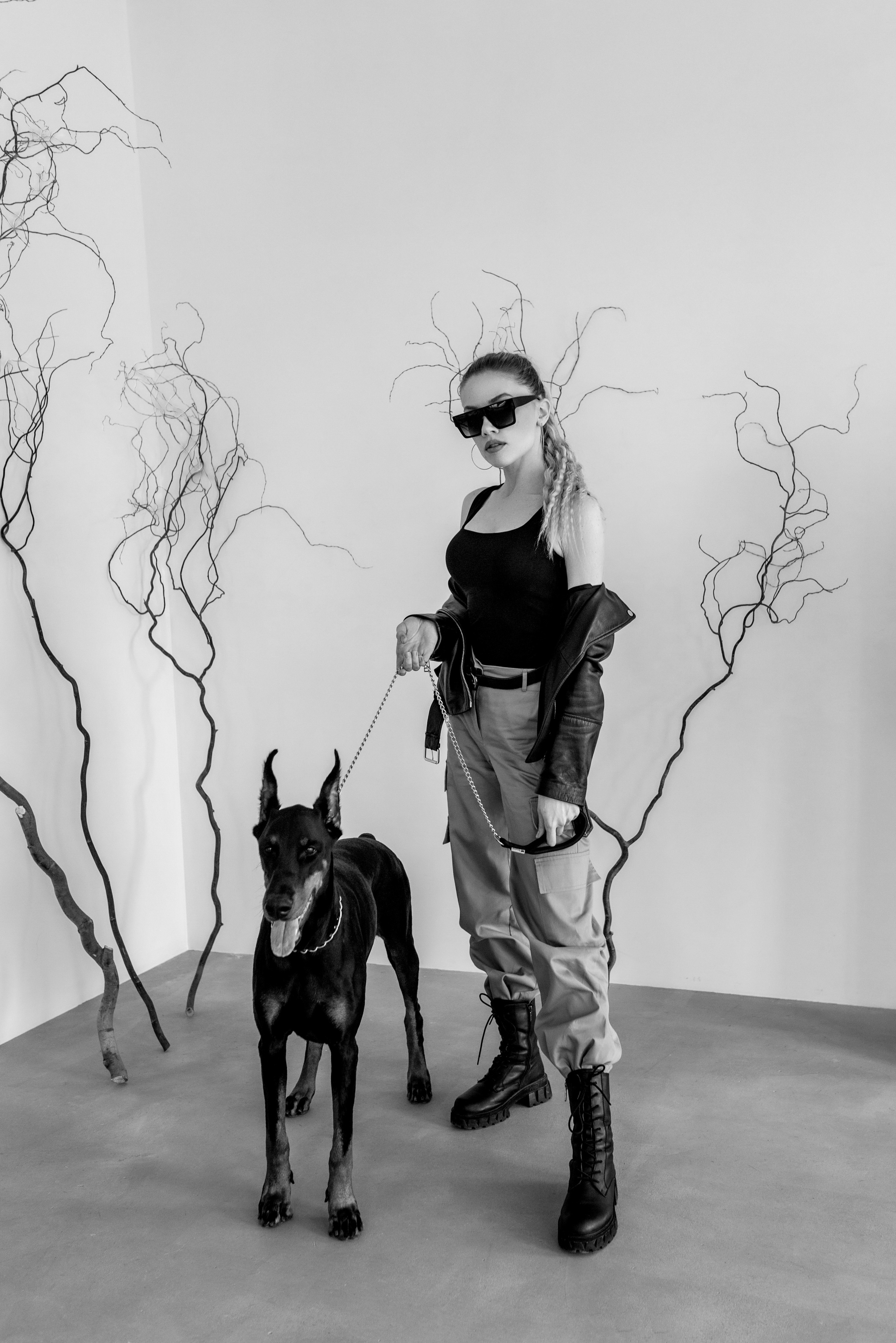 Валя и доберман. Семейный и женский фотограф в Ростове-на-Дону Екатерина Фитисова