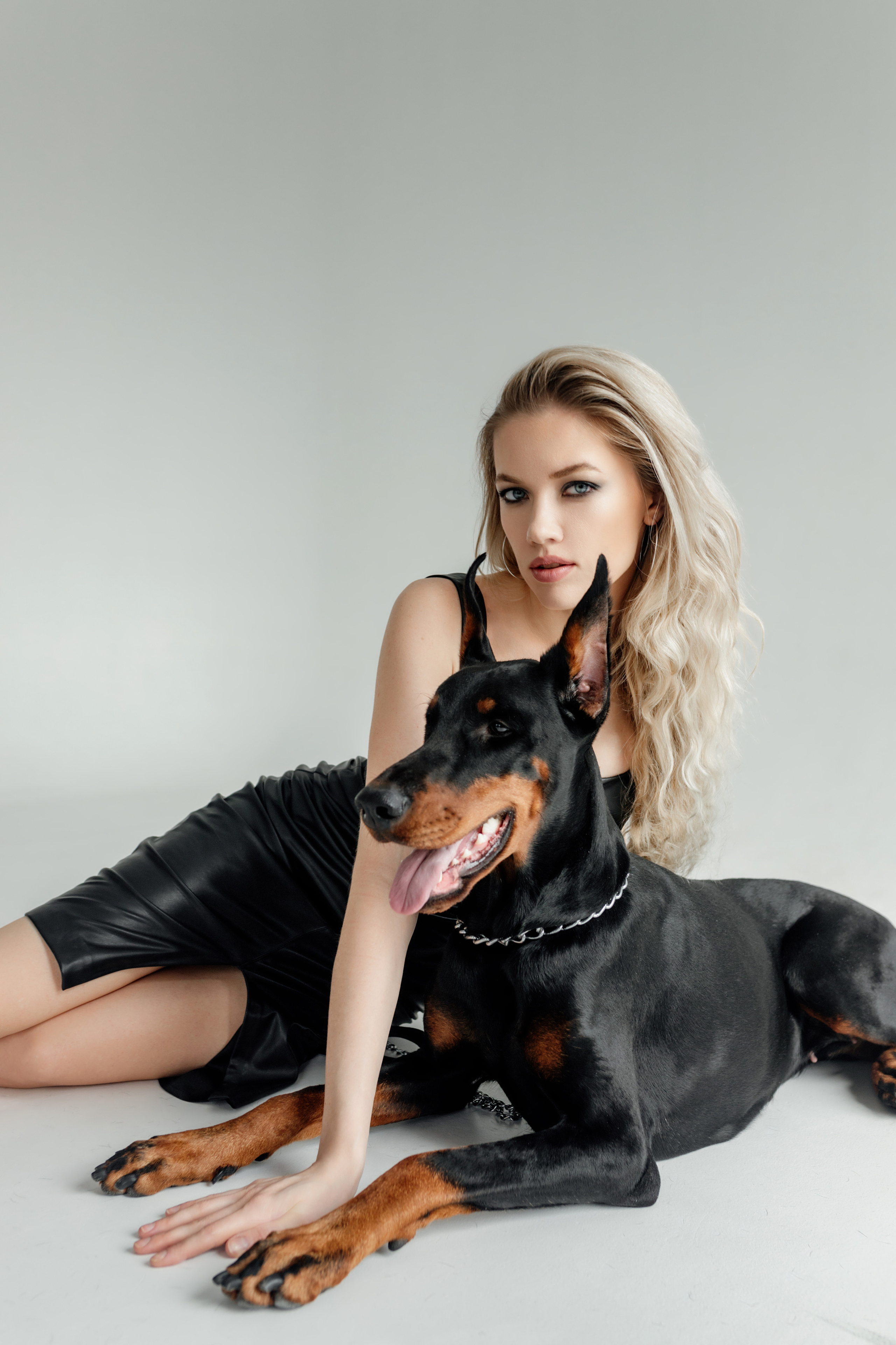 Валя и доберман. Семейный и женский фотограф в Ростове-на-Дону Екатерина Фитисова