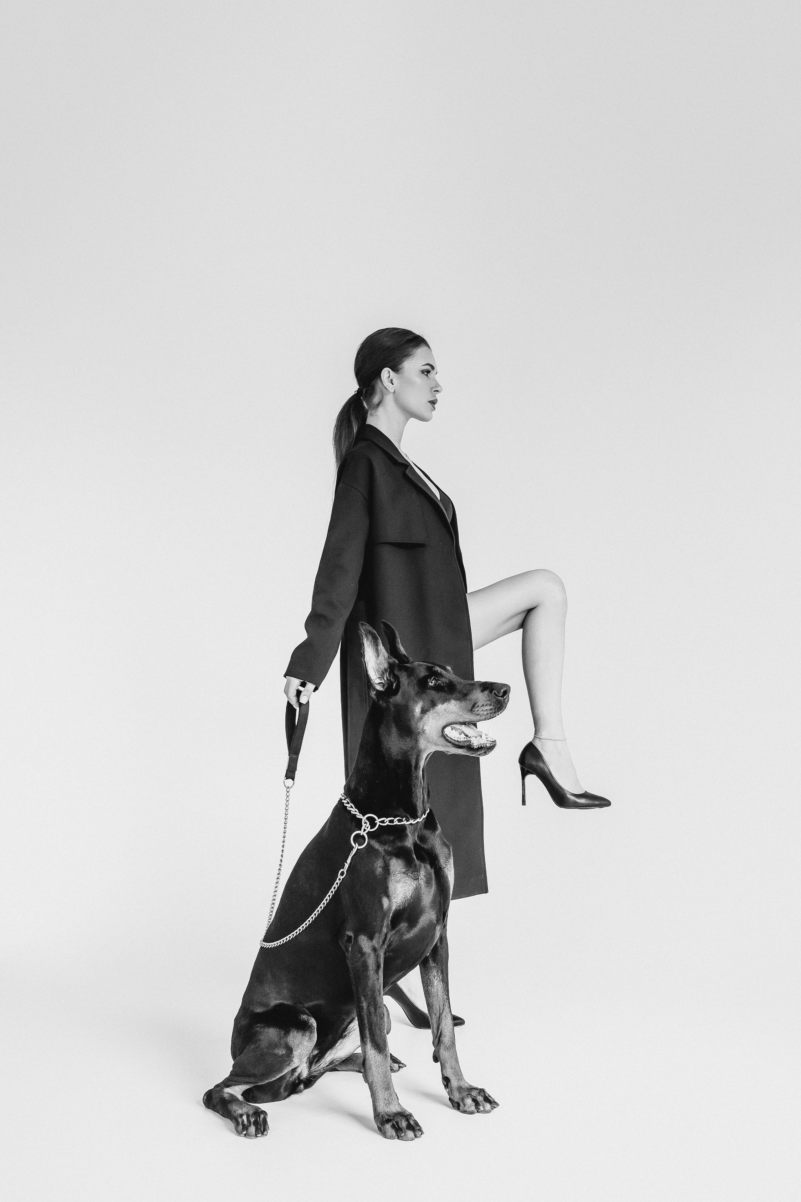 Наталья и доберман. Семейный и женский фотограф в Ростове-на-Дону Екатерина Фитисова