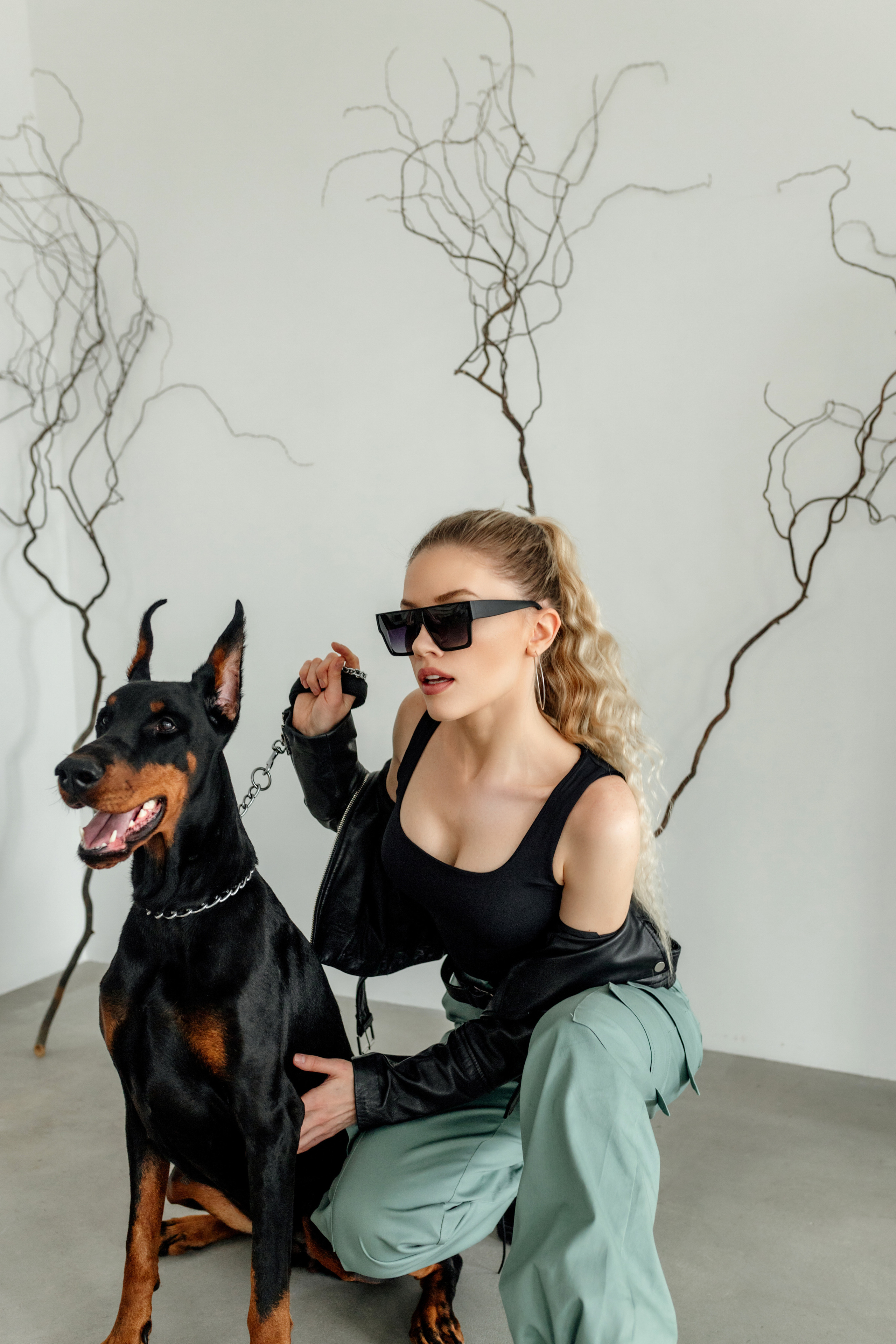 Валя и доберман. Семейный и женский фотограф в Ростове-на-Дону Екатерина Фитисова