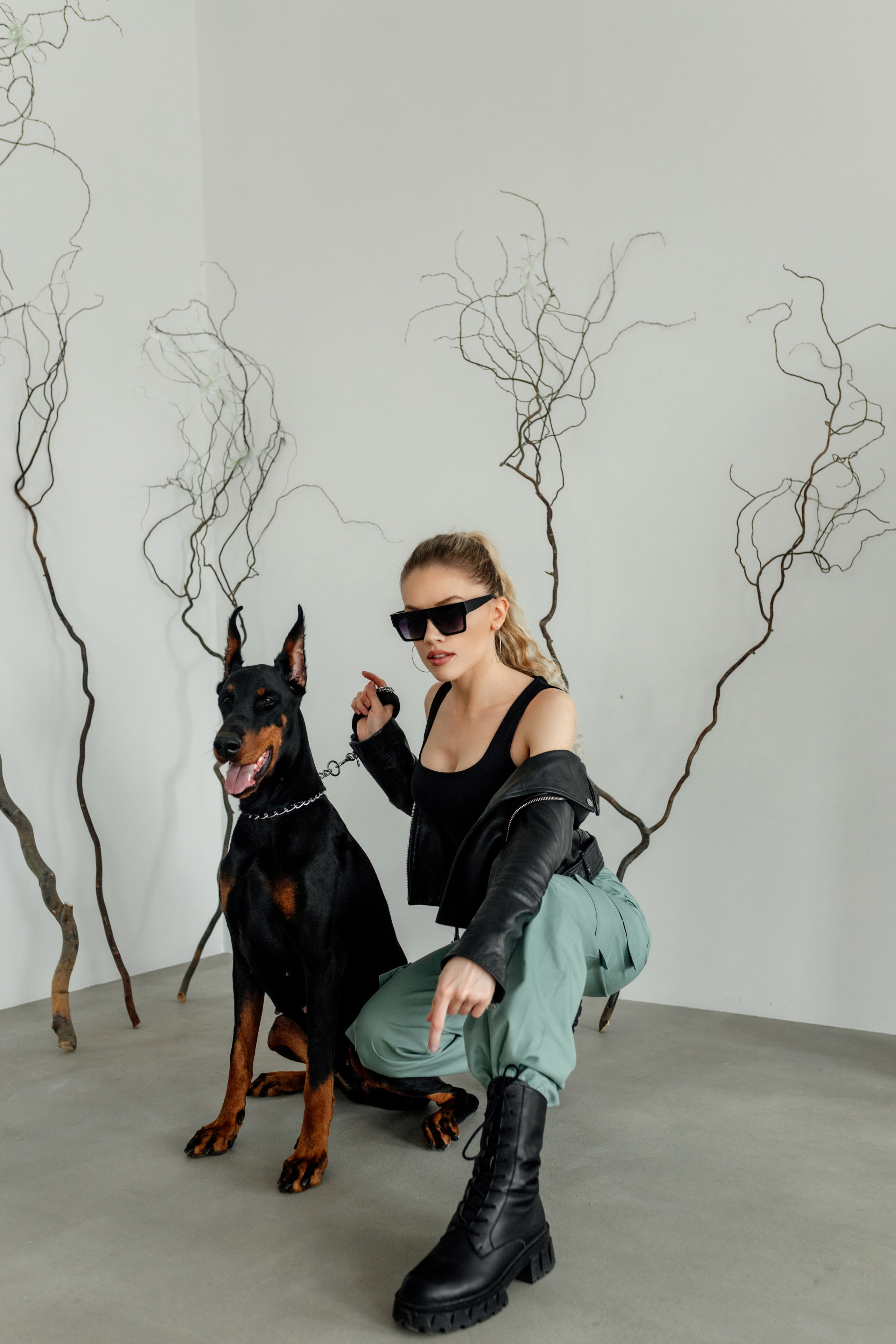 Валя и доберман. Семейный и женский фотограф в Ростове-на-Дону Екатерина Фитисова