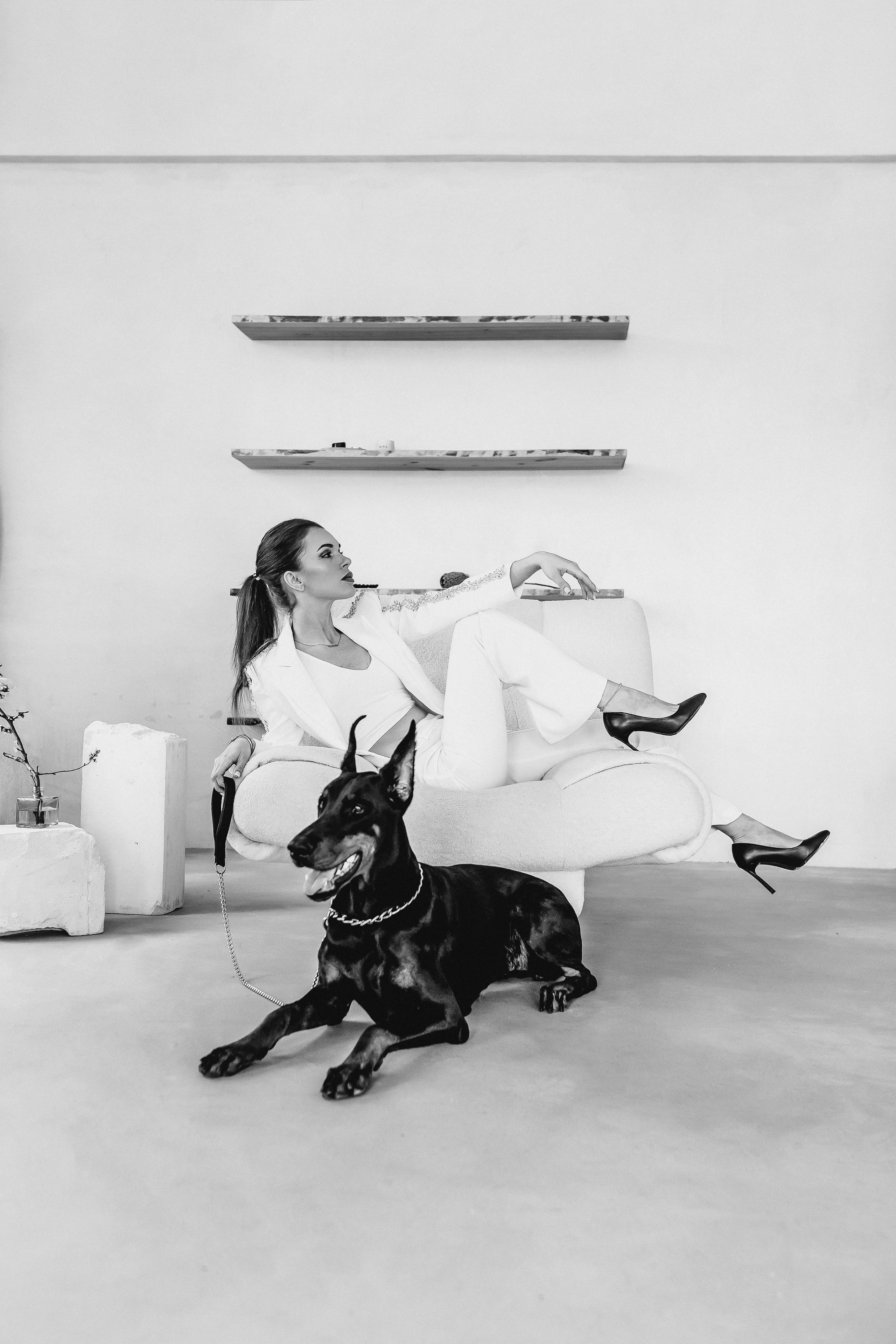 Наталья и доберман. Семейный и женский фотограф в Ростове-на-Дону Екатерина Фитисова