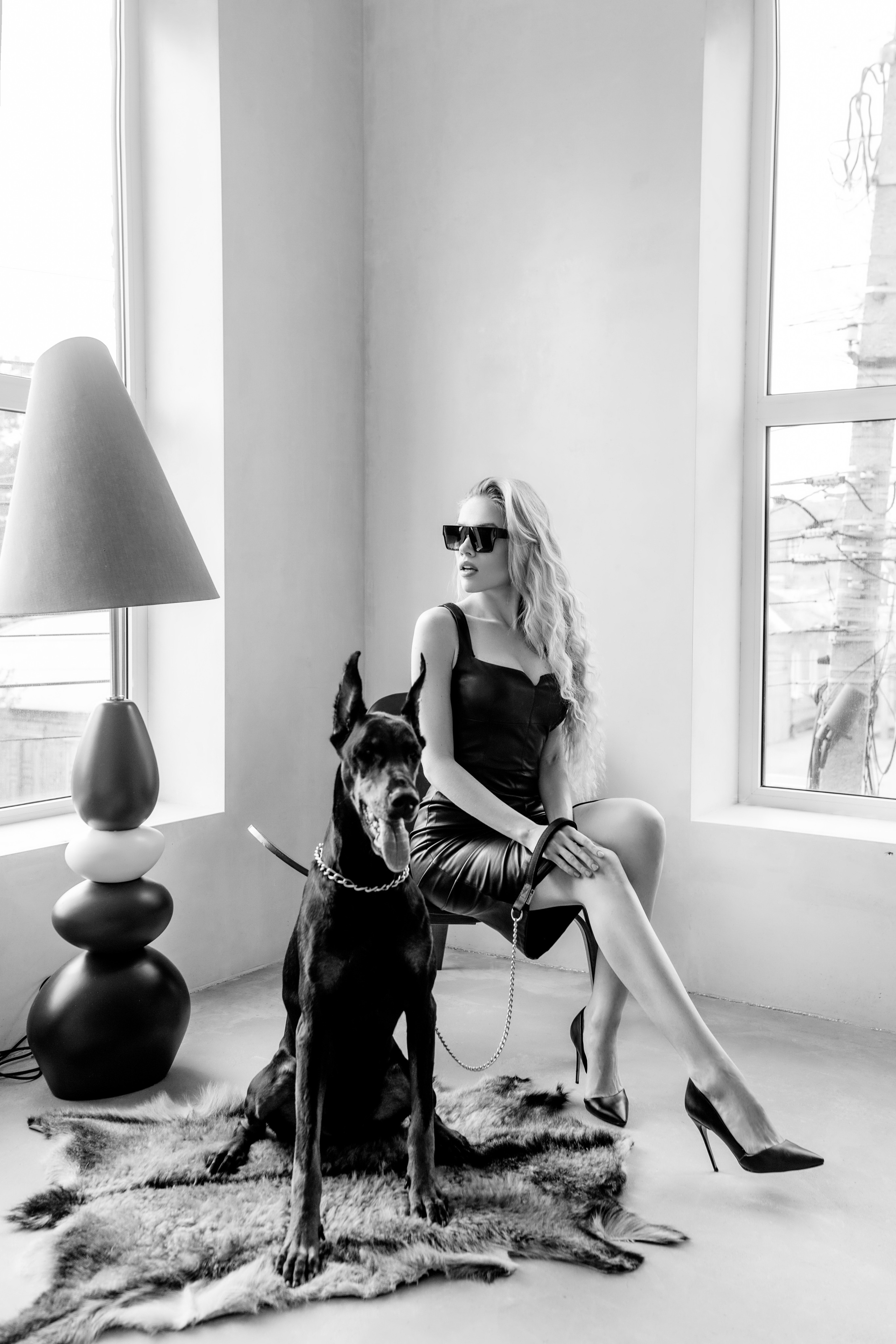 Валя и доберман. Семейный и женский фотограф в Ростове-на-Дону Екатерина Фитисова