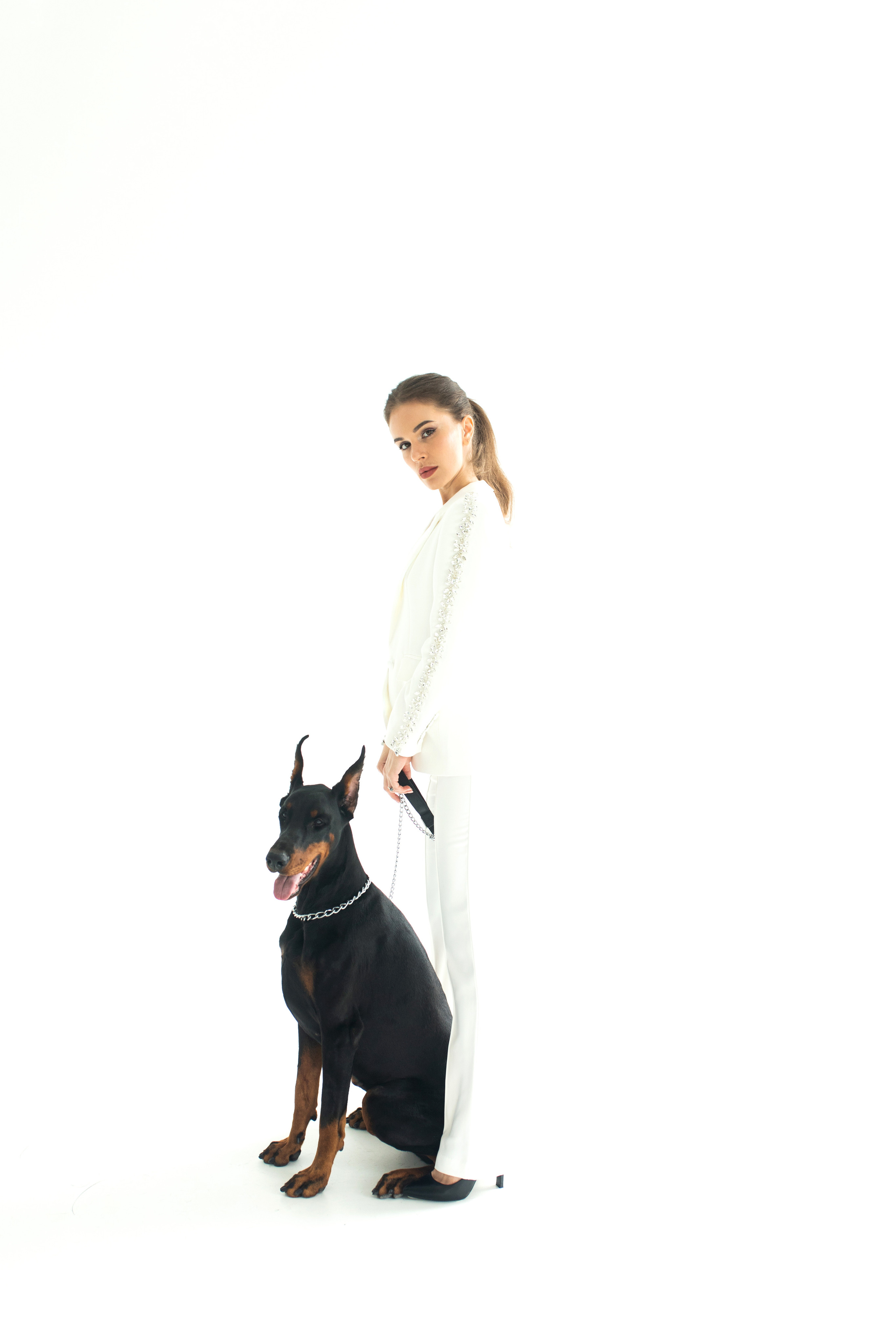 Наталья и доберман. Семейный и женский фотограф в Ростове-на-Дону Екатерина Фитисова