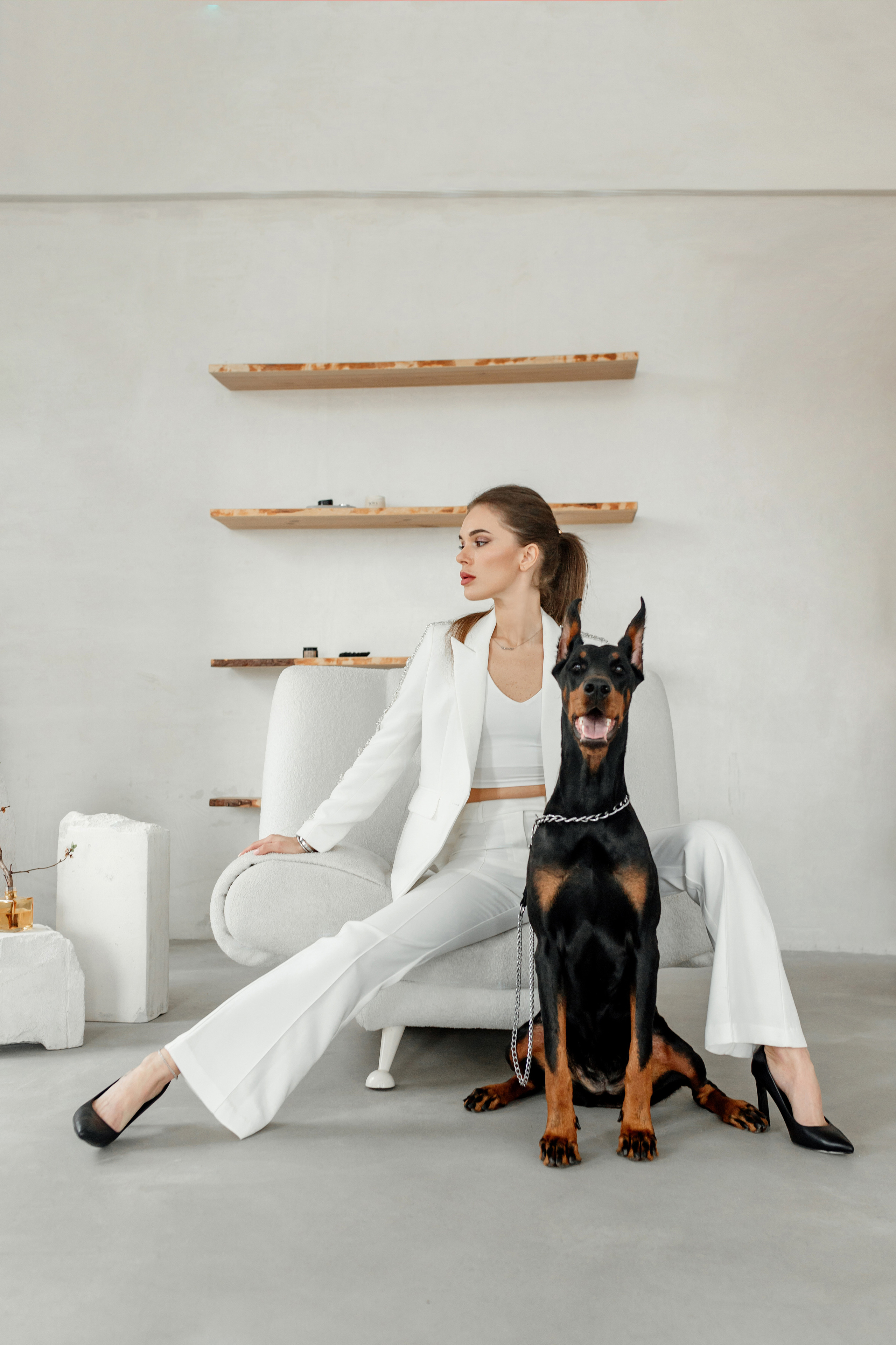 Наталья и доберман. Семейный и женский фотограф в Ростове-на-Дону Екатерина Фитисова