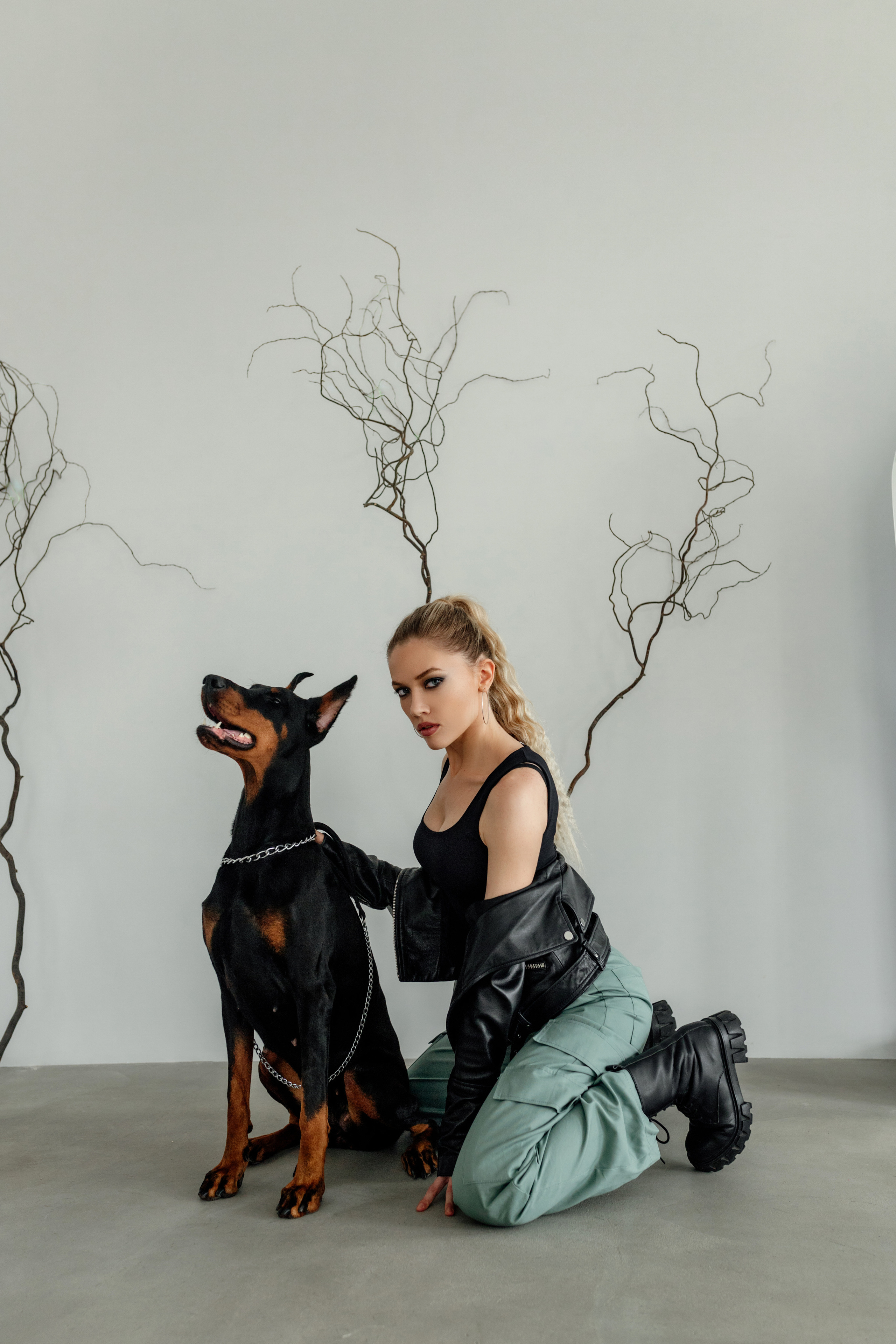 Валя и доберман. Семейный и женский фотограф в Ростове-на-Дону Екатерина Фитисова