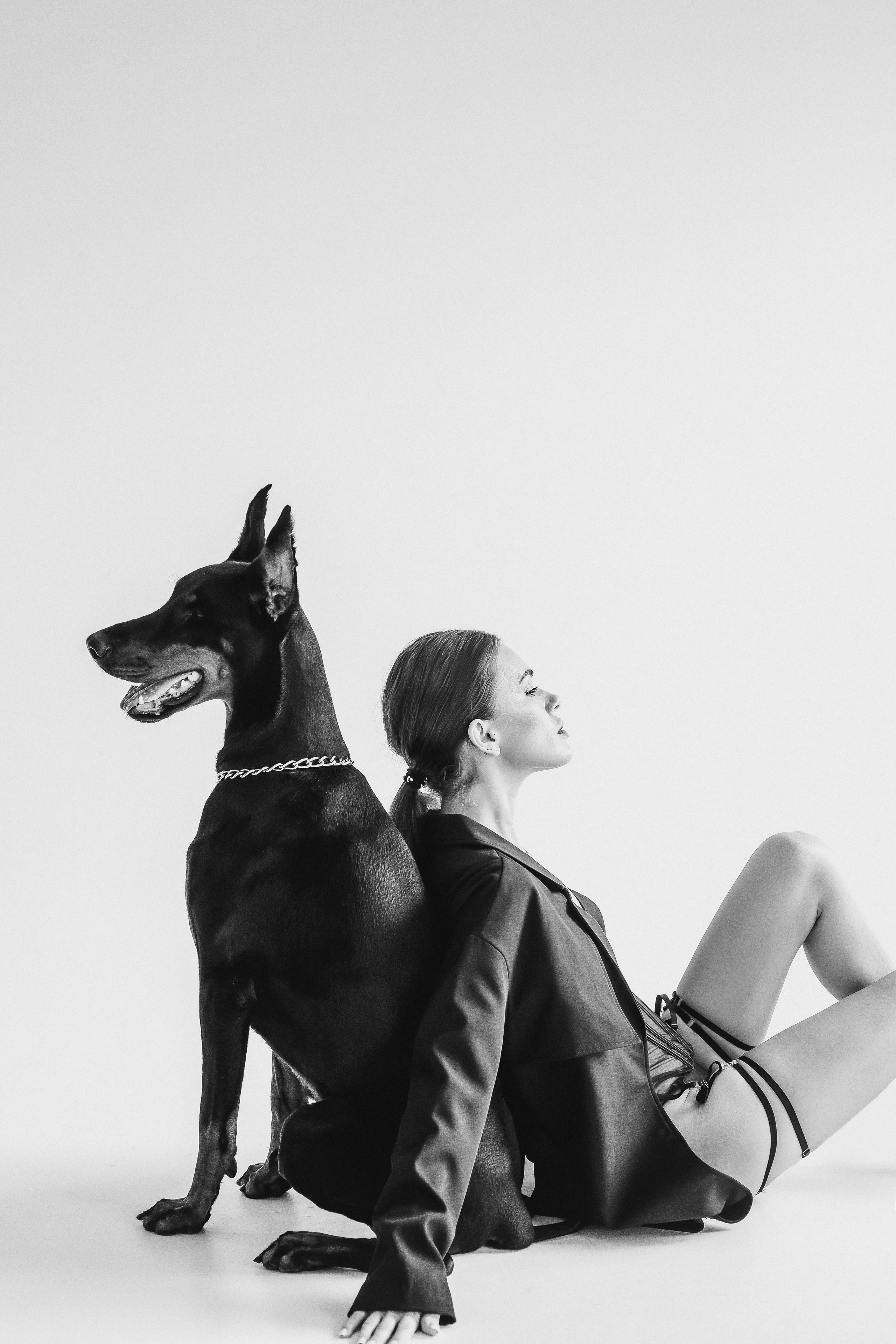 Наталья и доберман. Семейный и женский фотограф в Ростове-на-Дону Екатерина Фитисова