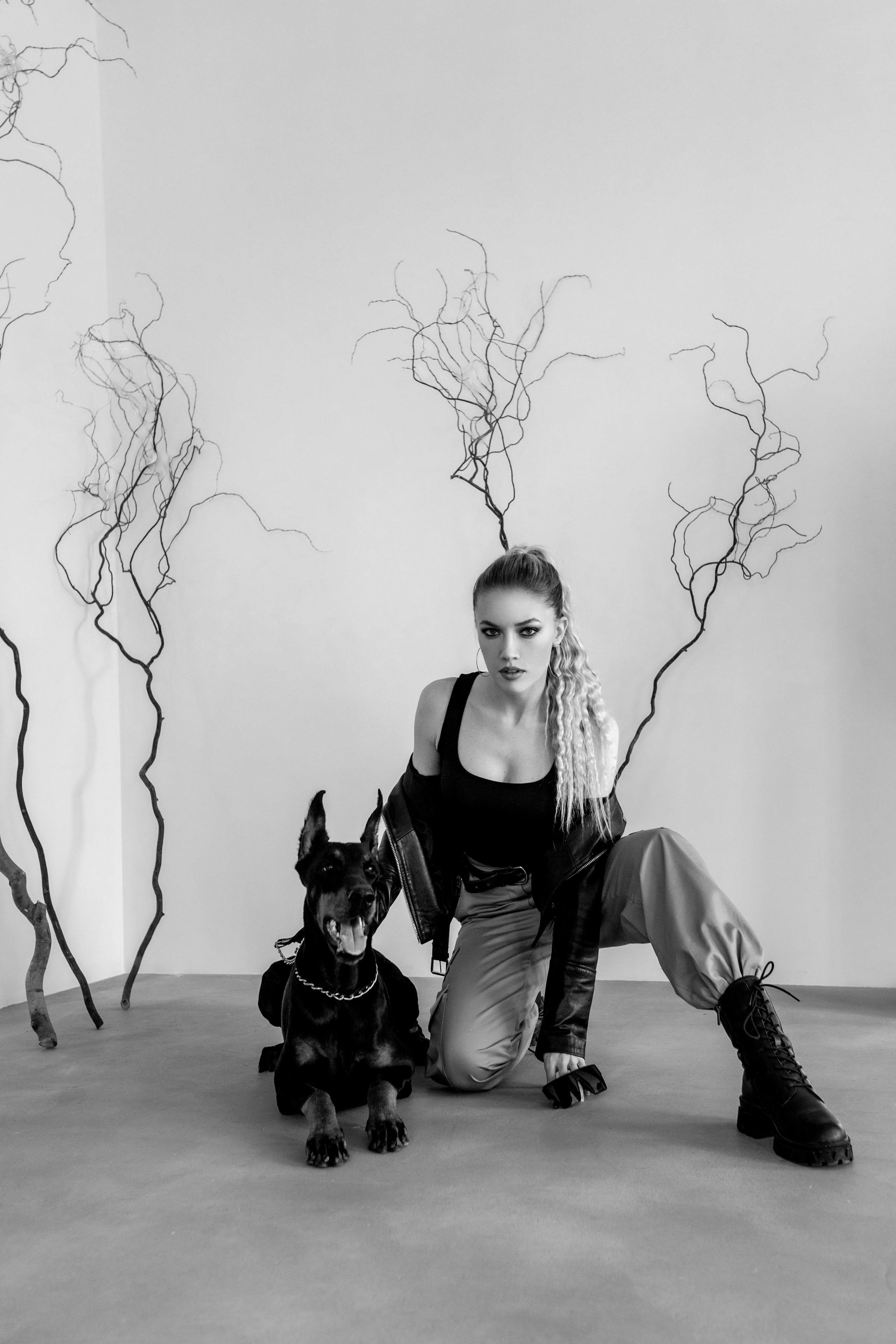 Валя и доберман. Семейный и женский фотограф в Ростове-на-Дону Екатерина Фитисова