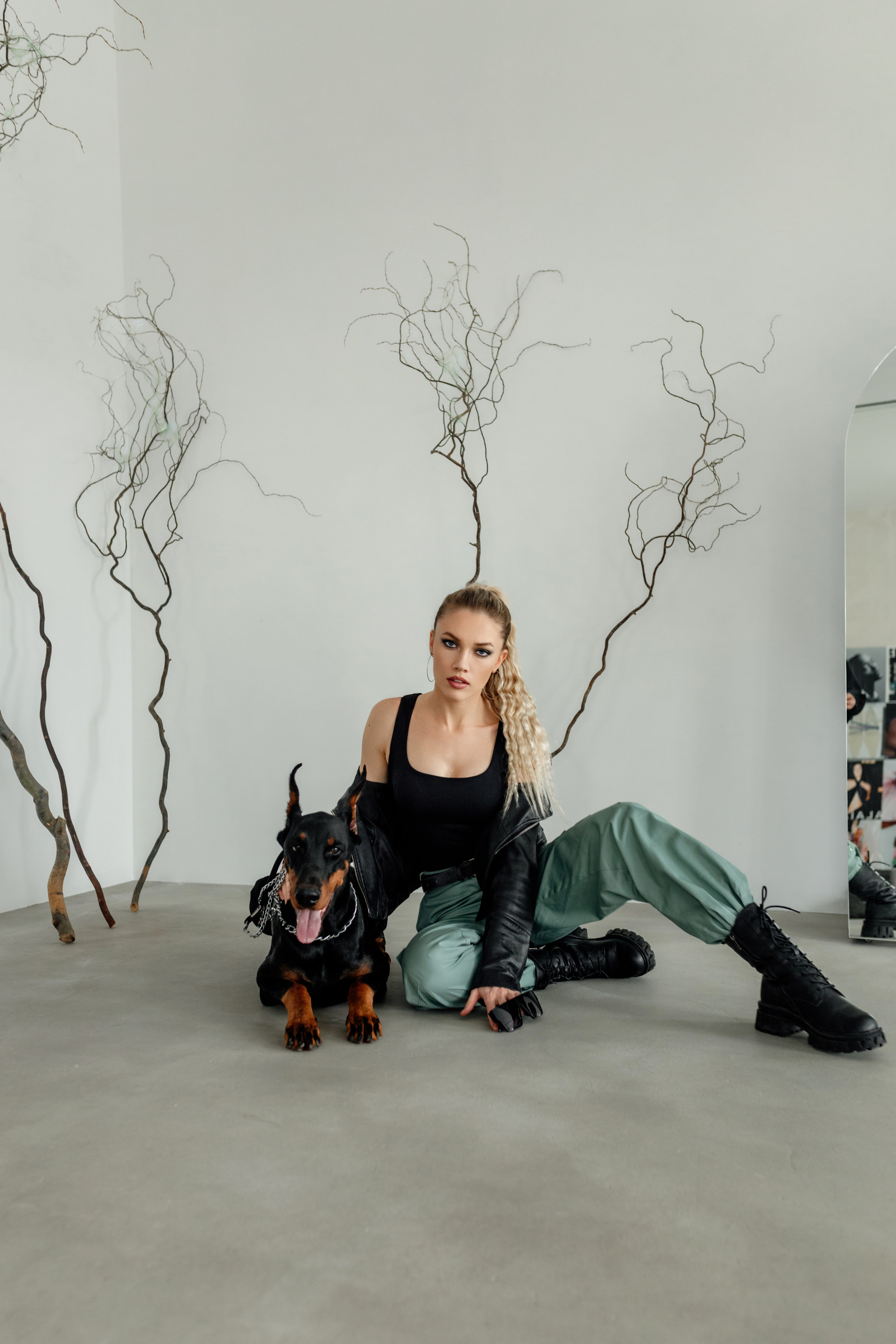 Валя и доберман. Семейный и женский фотограф в Ростове-на-Дону Екатерина Фитисова