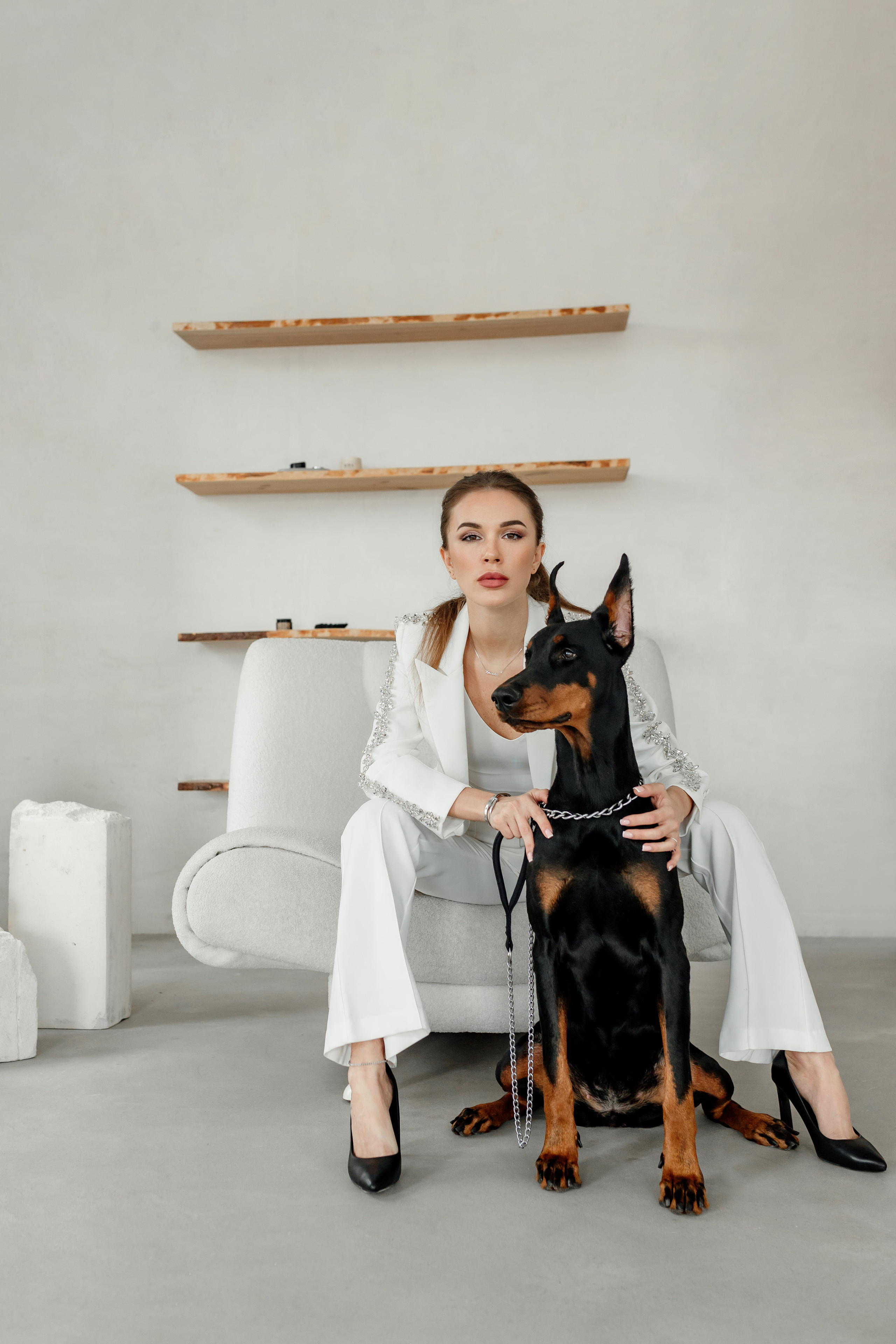 Наталья и доберман. Семейный и женский фотограф в Ростове-на-Дону Екатерина Фитисова