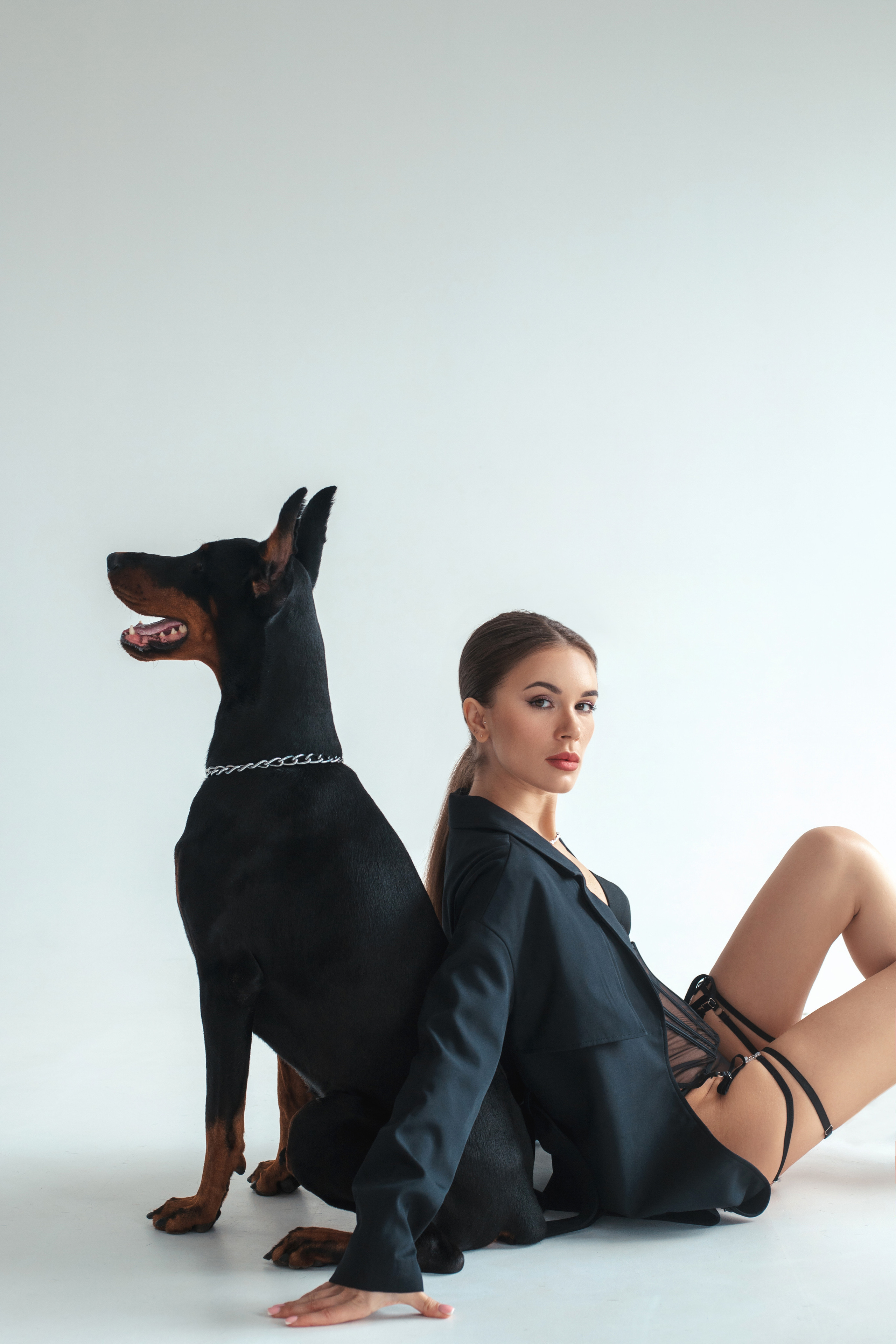 Наталья и доберман. Семейный и женский фотограф в Ростове-на-Дону Екатерина Фитисова