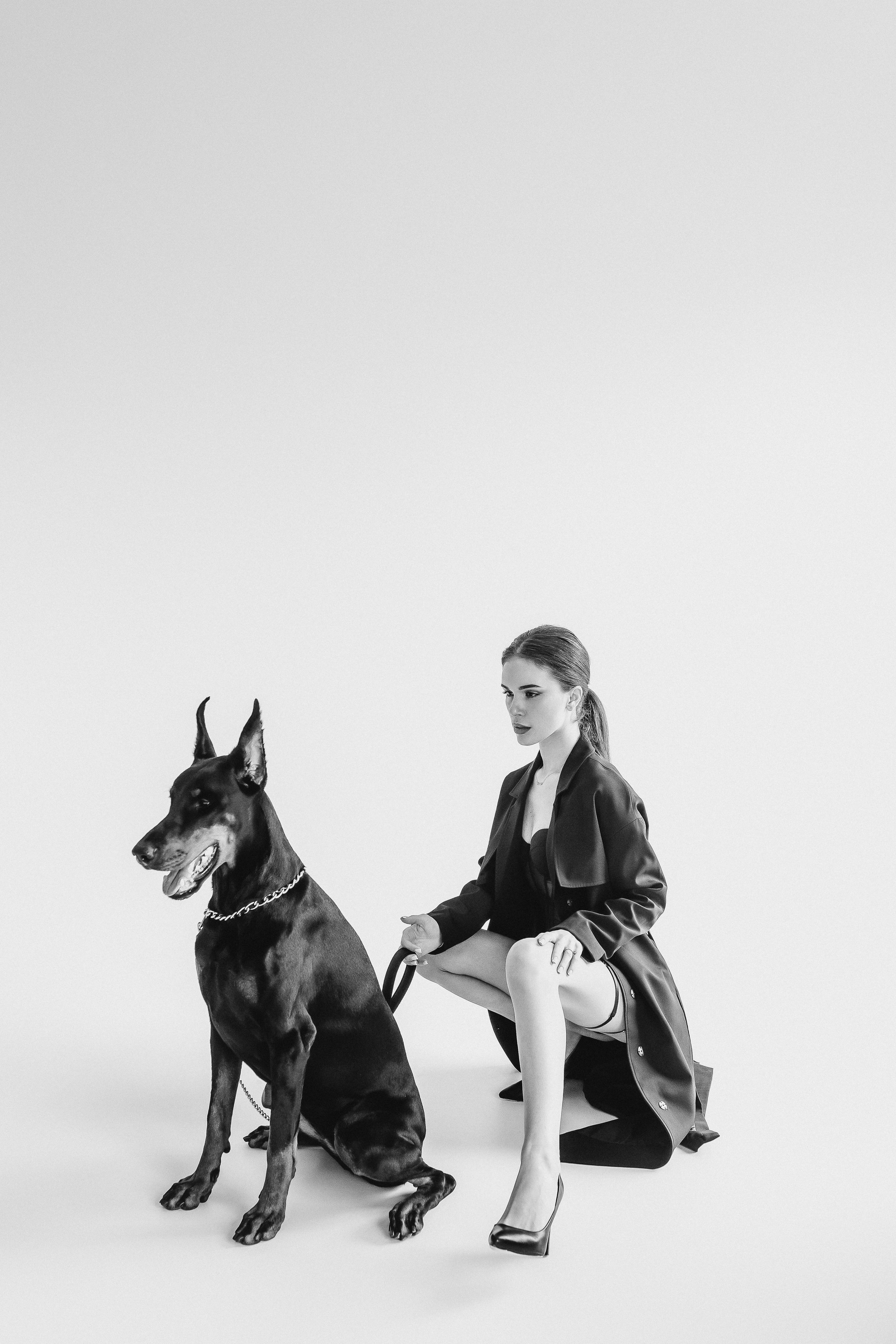Наталья и доберман. Семейный и женский фотограф в Ростове-на-Дону Екатерина Фитисова