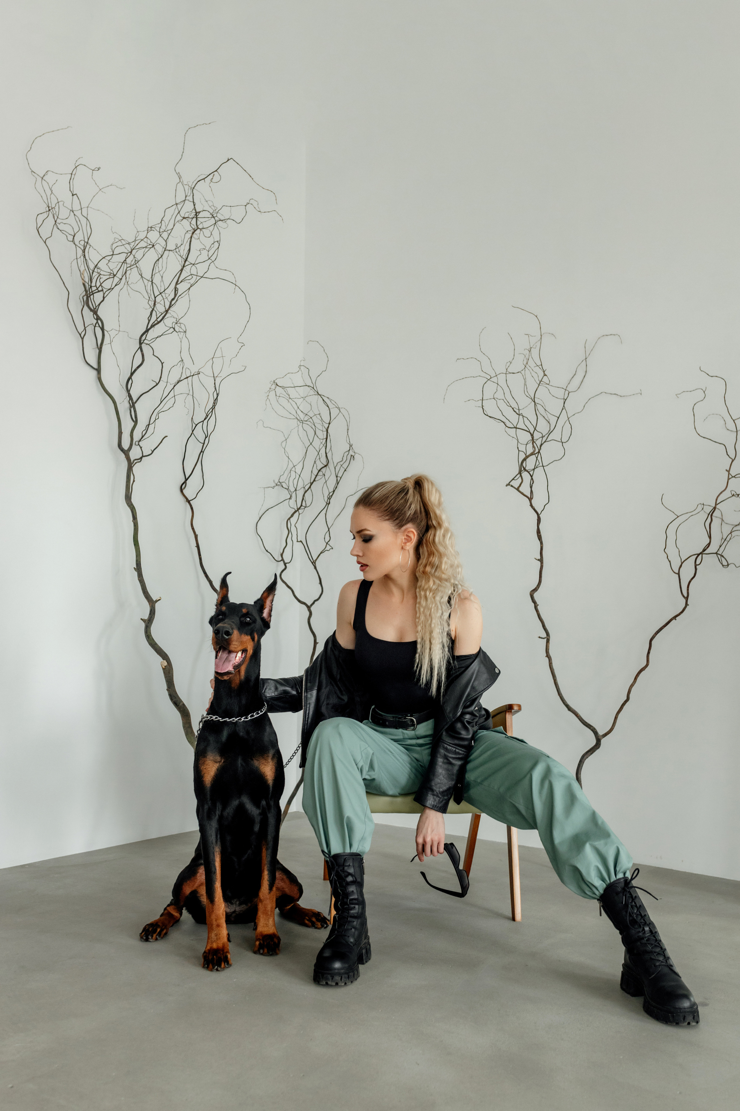 Валя и доберман. Семейный и женский фотограф в Ростове-на-Дону Екатерина Фитисова