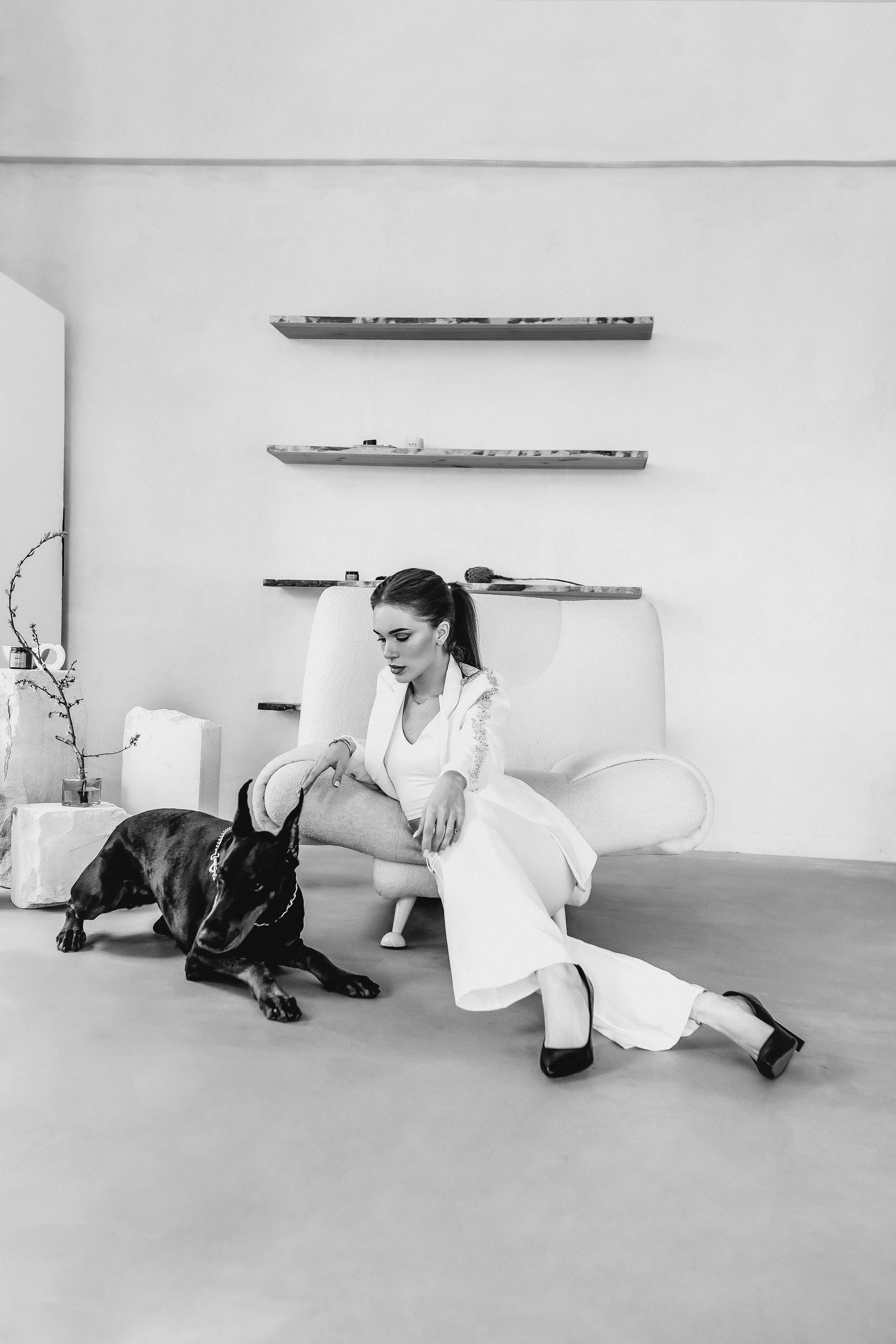 Наталья и доберман. Семейный и женский фотограф в Ростове-на-Дону Екатерина Фитисова