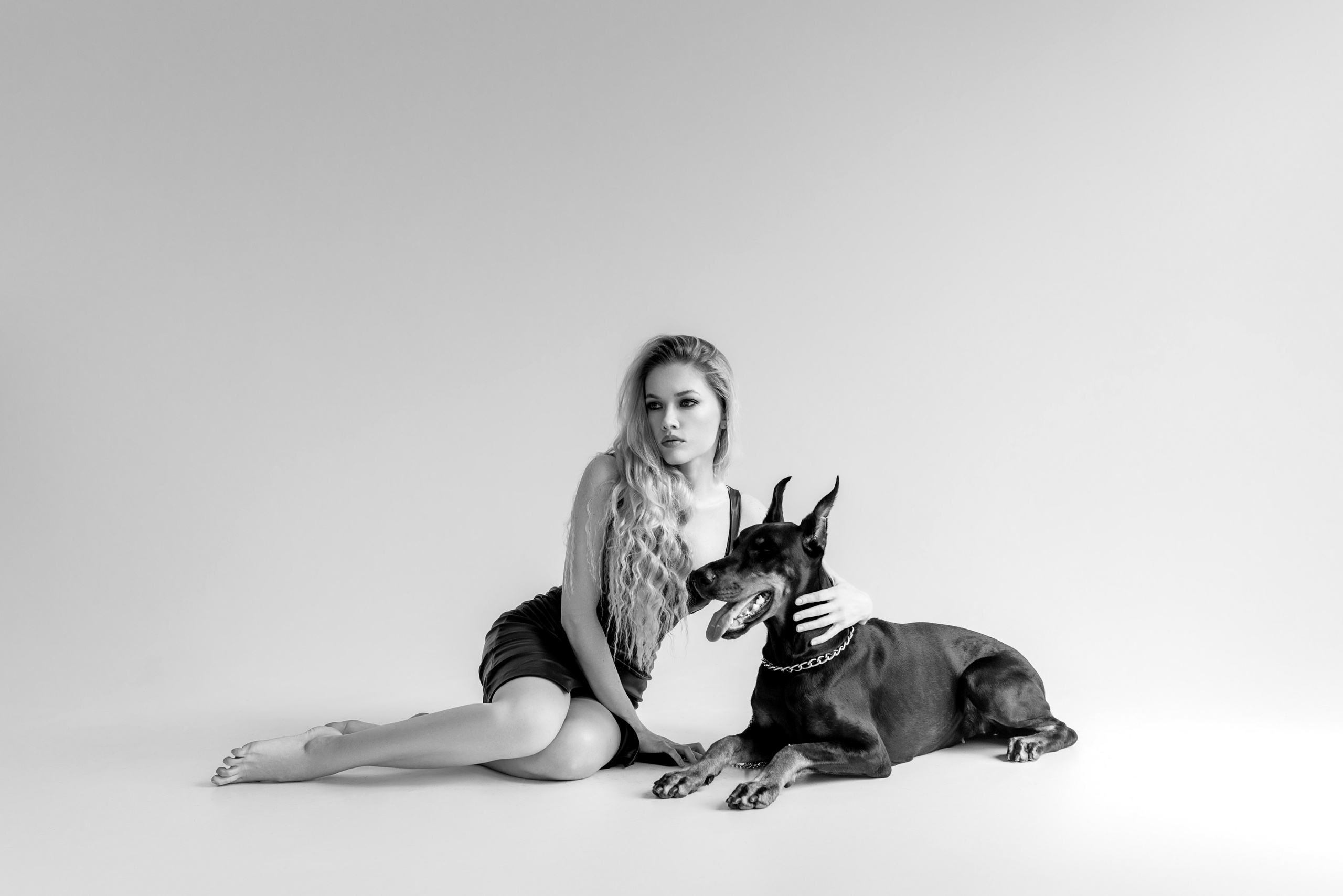 Валя и доберман. Семейный и женский фотограф в Ростове-на-Дону Екатерина Фитисова