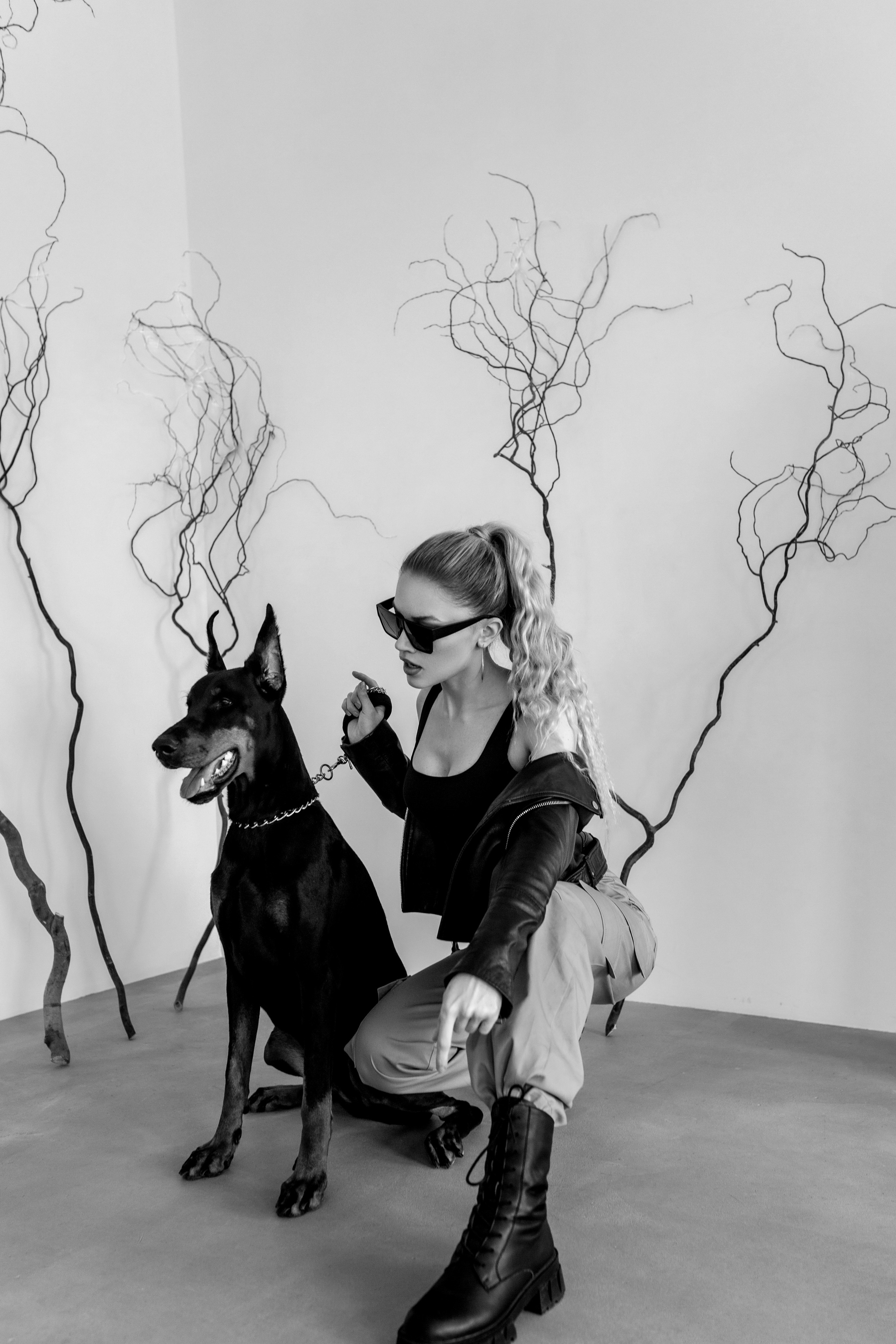 Валя и доберман. Семейный и женский фотограф в Ростове-на-Дону Екатерина Фитисова