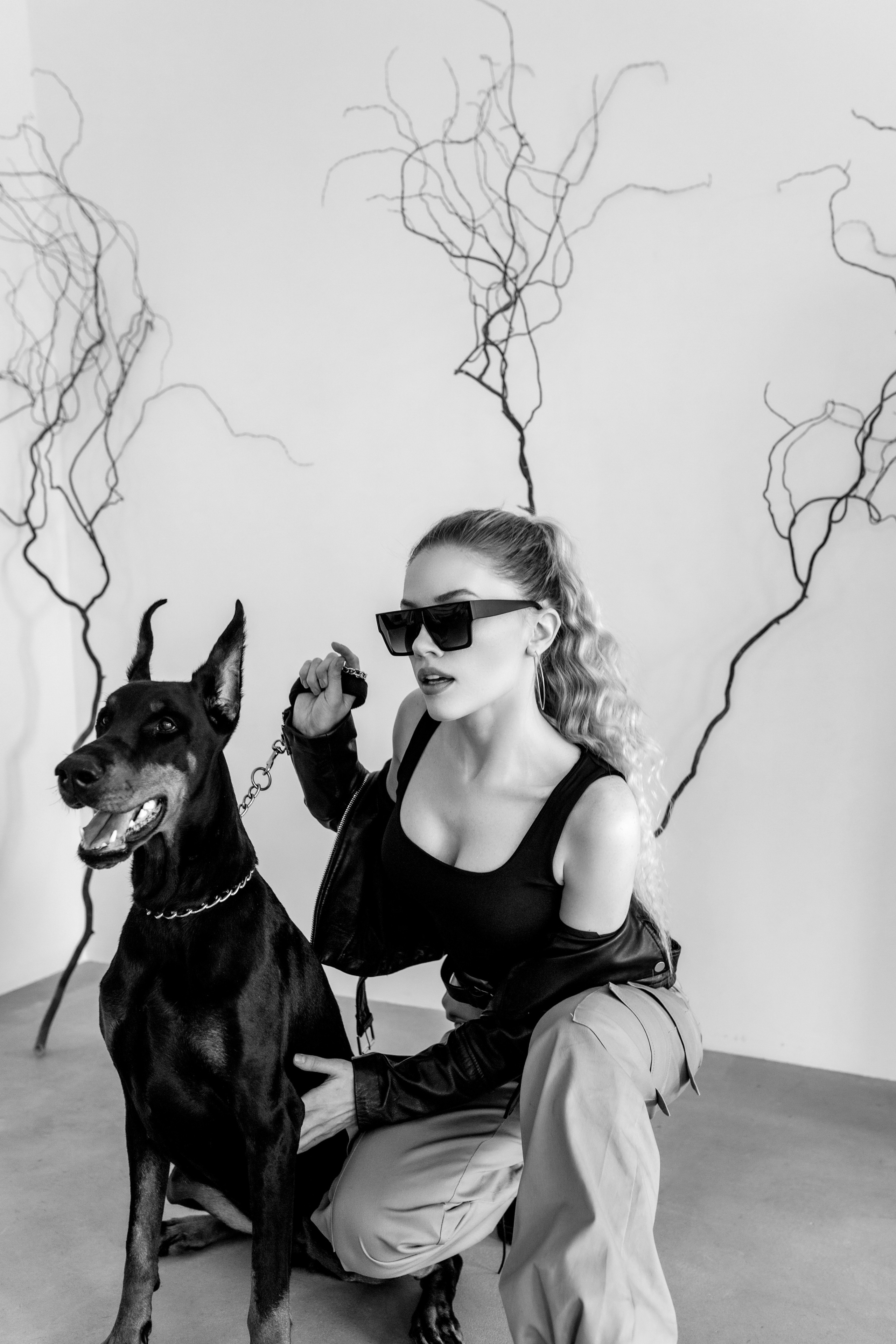 Валя и доберман. Семейный и женский фотограф в Ростове-на-Дону Екатерина Фитисова