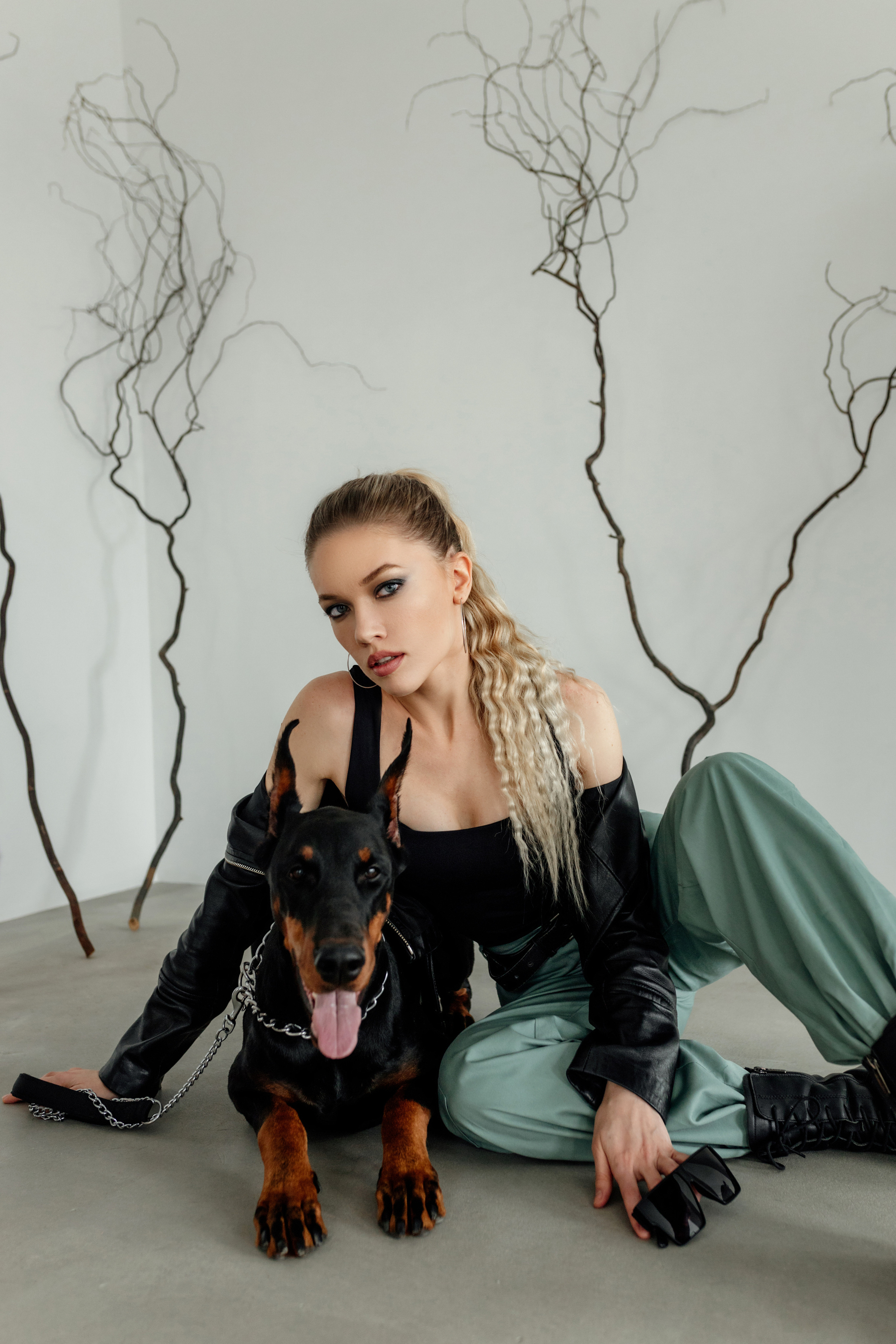 Валя и доберман. Семейный и женский фотограф в Ростове-на-Дону Екатерина Фитисова