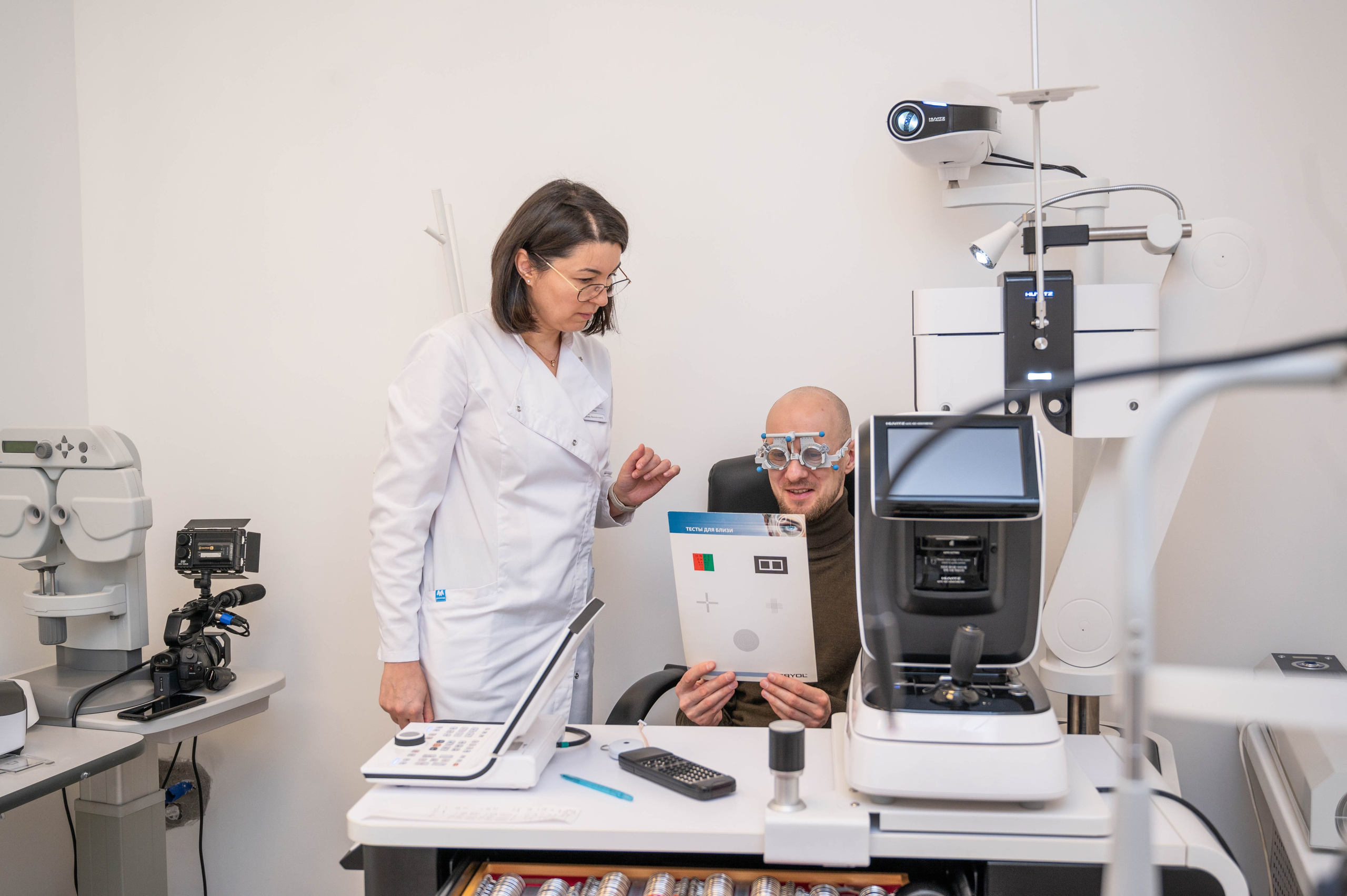 Съёмка открытия оптики