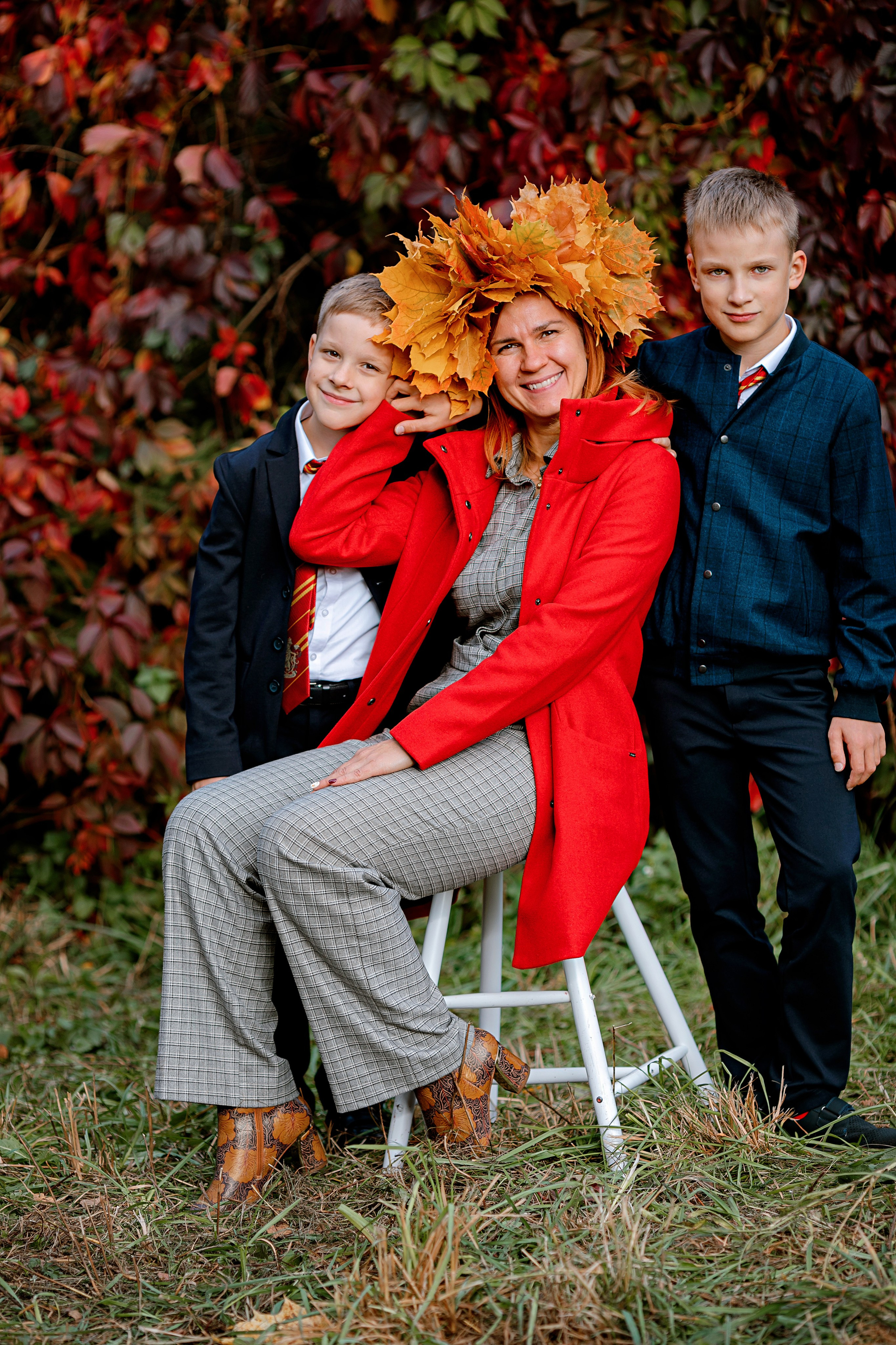 Школьный фотопроект «Здравствуй, школа!». Семейный фотограф в Москве выпускные альбомы Клюковская Надежда