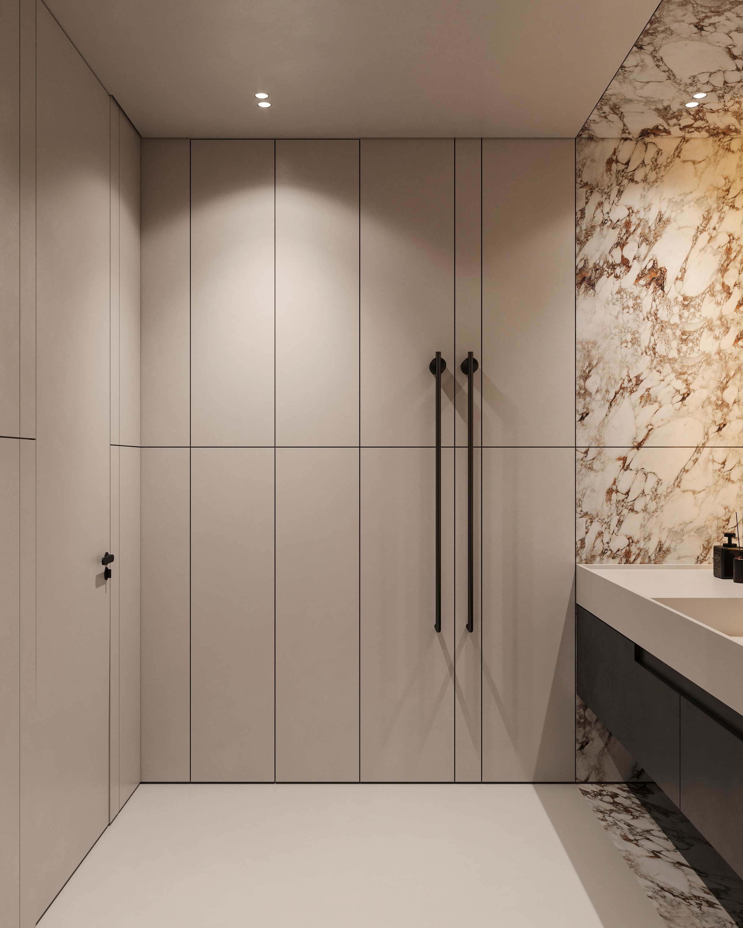 GOLD MARBLE | DESIGNER ANNE KIREEVA. Interior Visualization by Valerie Stetyukevich