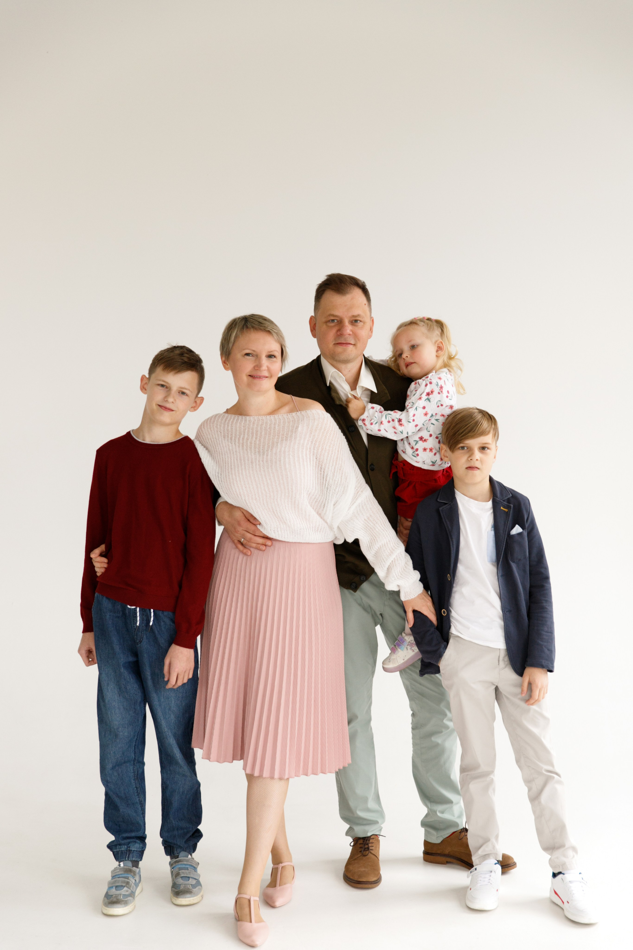 Дружная семья. Фотограф Москва и МО Анастасия Пясковская
