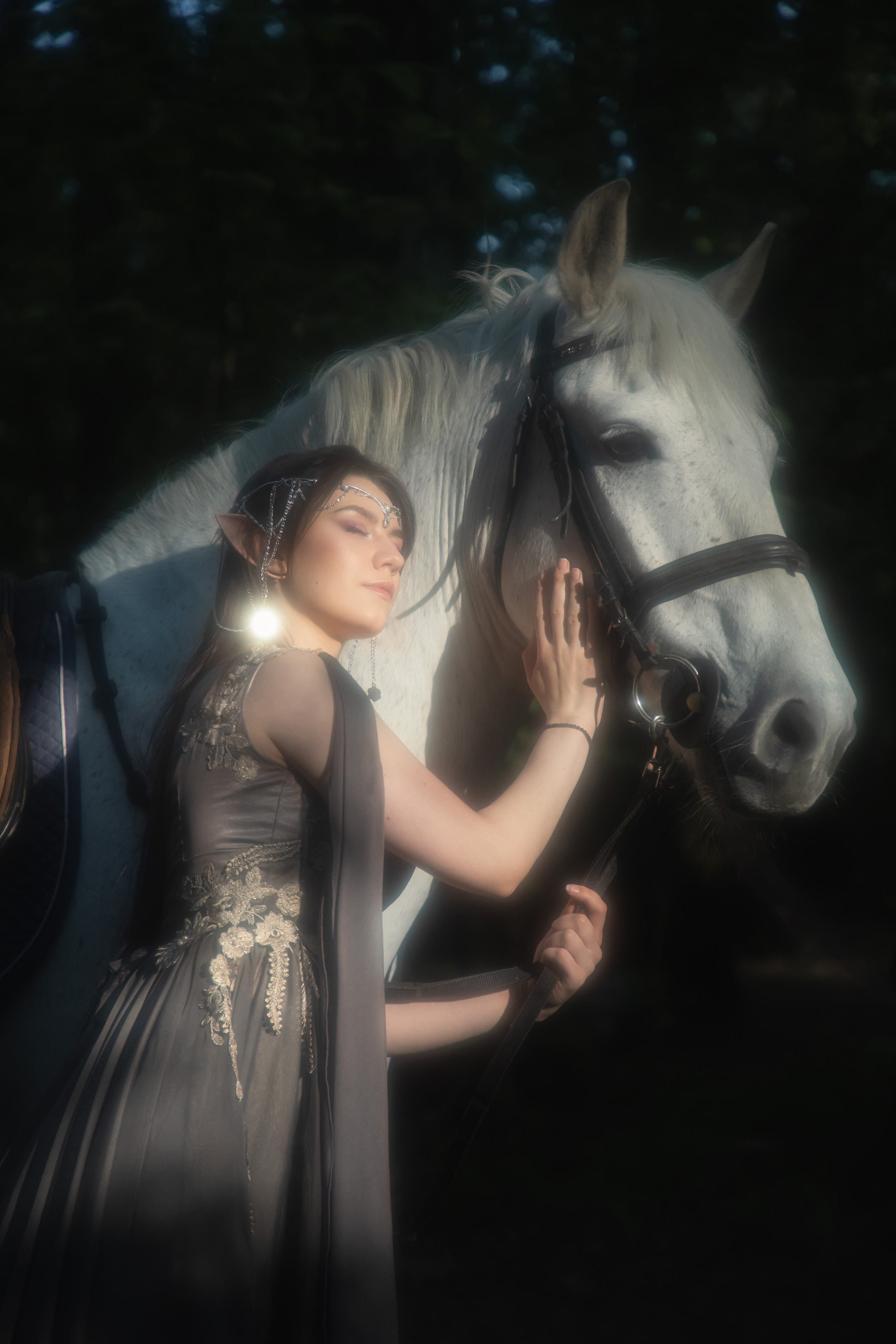 Эльфийская фотосесссия с лошадью. Юлия Башкатова, сказочный фотограф, Москва