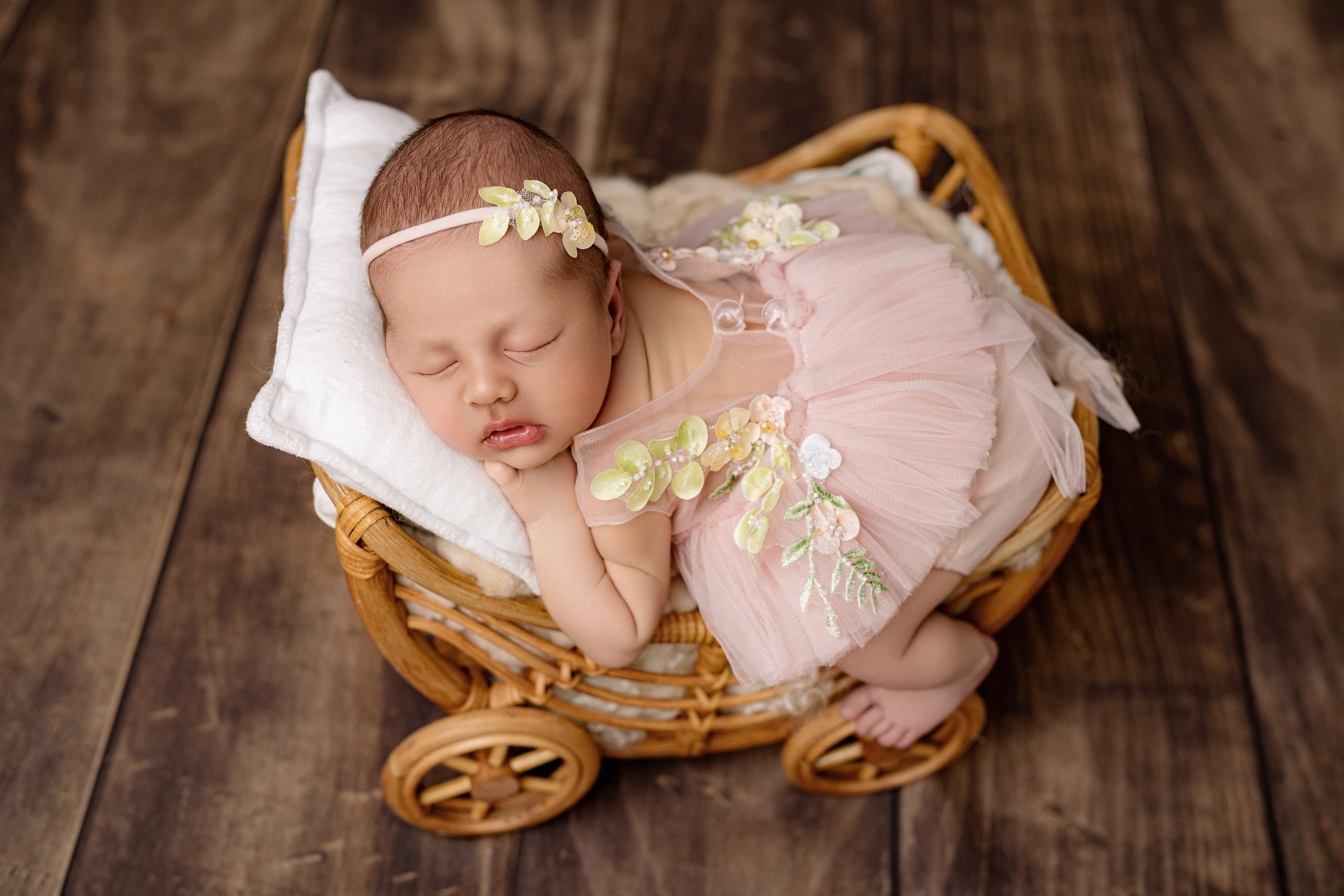 Василиса 23 дня. Фотограф новорождённых Newborn Москва