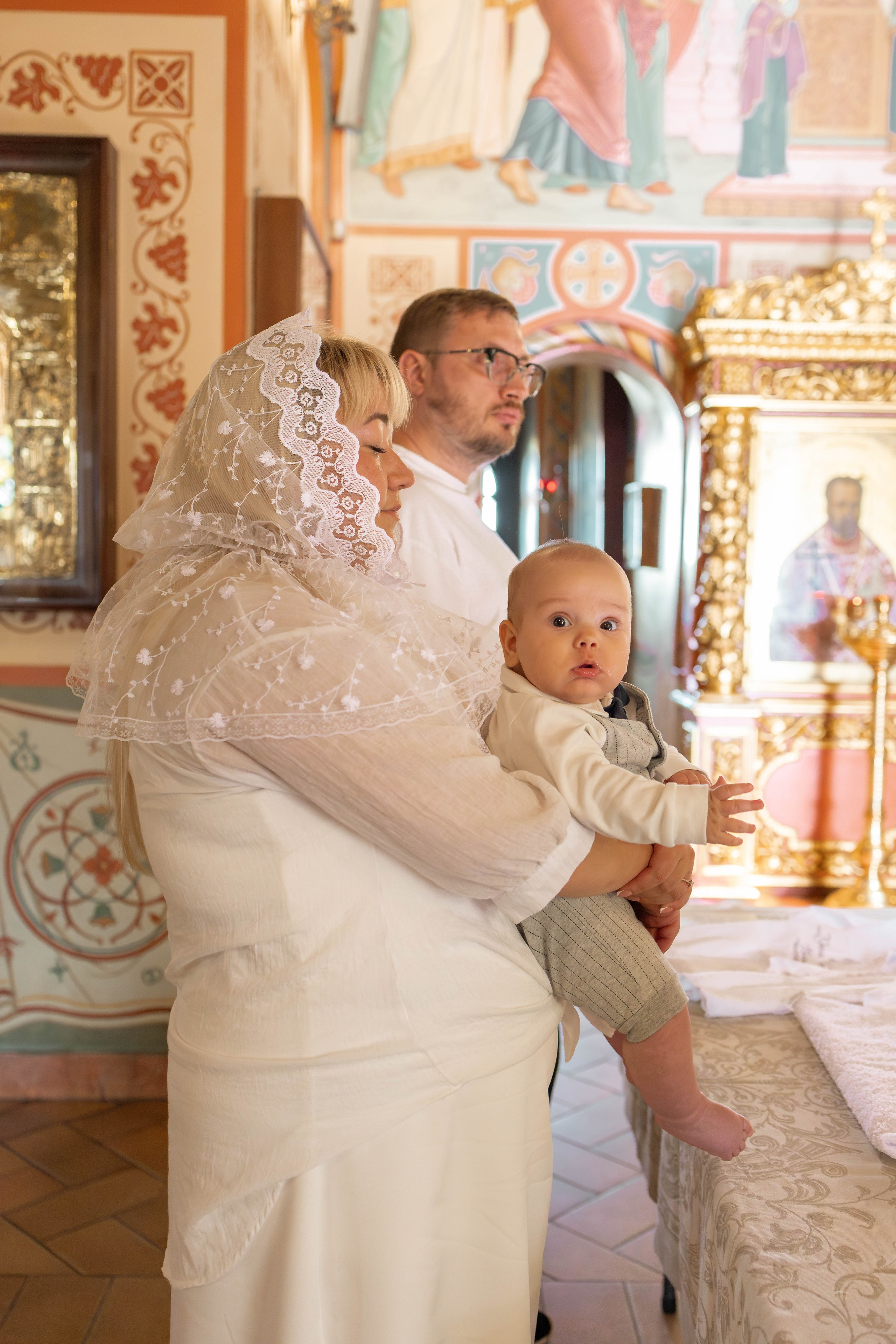 Таинство Крещения Евгения. Фотограф новорождённых Newborn Москва